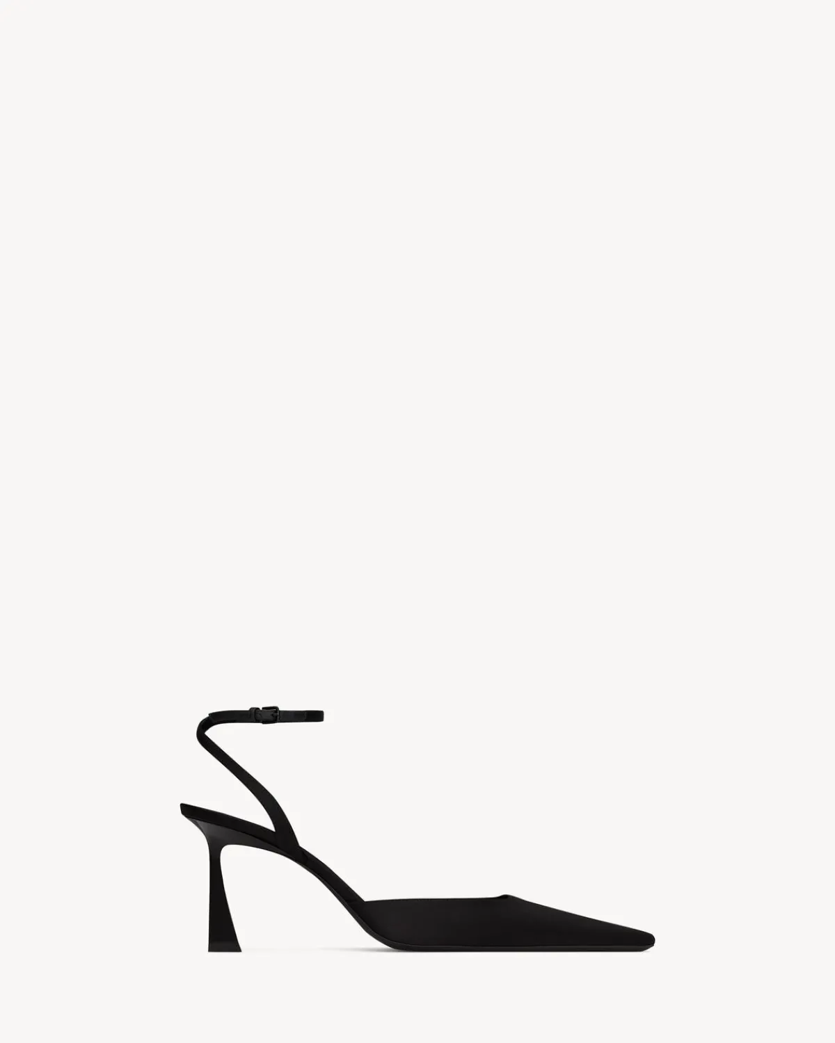 Saint Laurent Slingbacks-AIMÉE slingback pumps in satin crepe BLACK