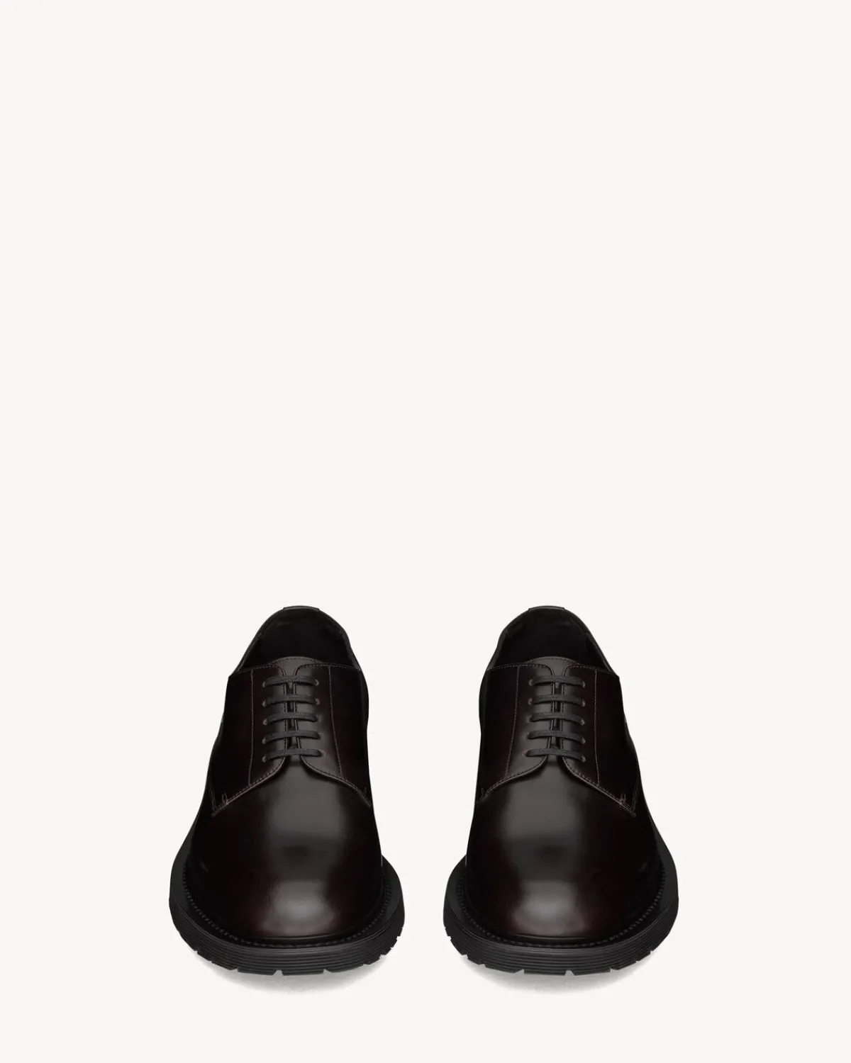 Saint Laurent Derbies-ARMY derbies in smooth leather DARKWINE