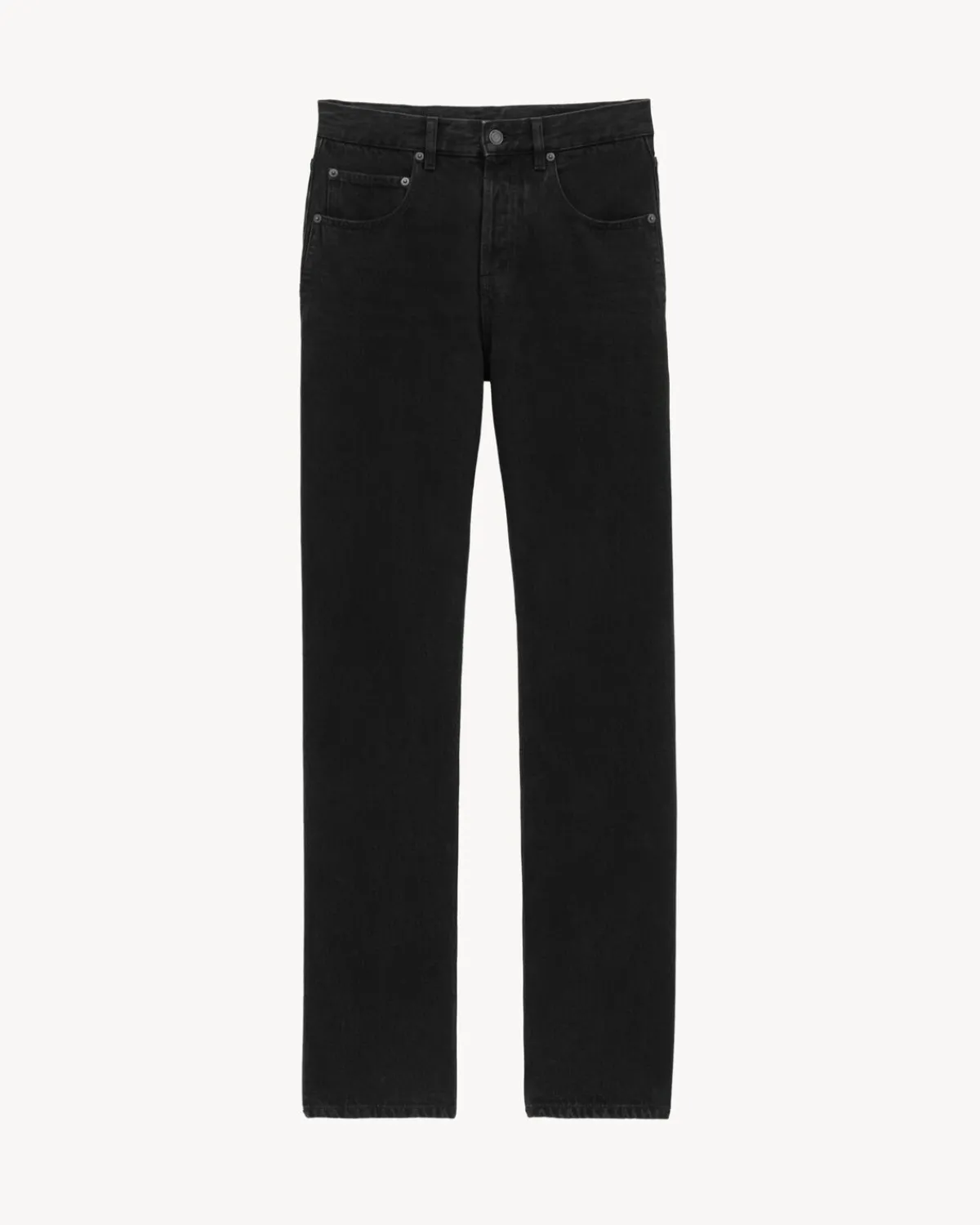 Saint Laurent Denim-baggy jeans in carbon black denim PLAINCARBONBLACK