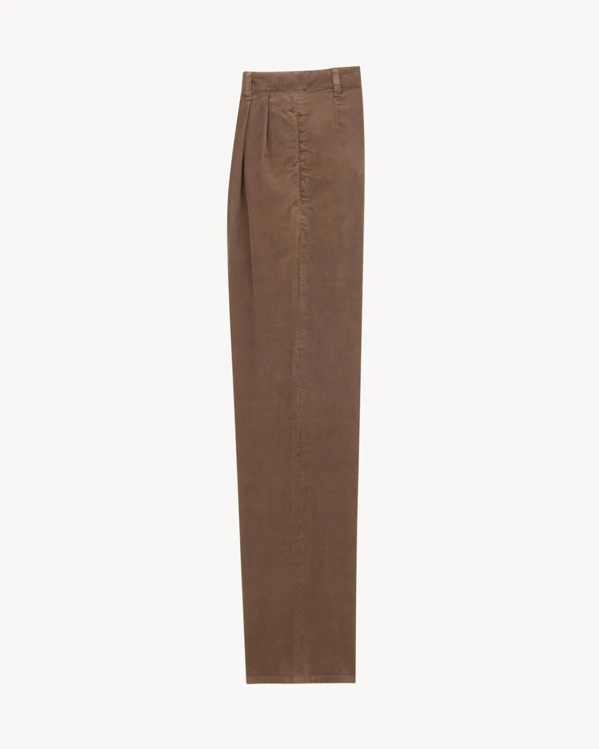 Saint Laurent Denim-baggy pants in corduroy MARRON