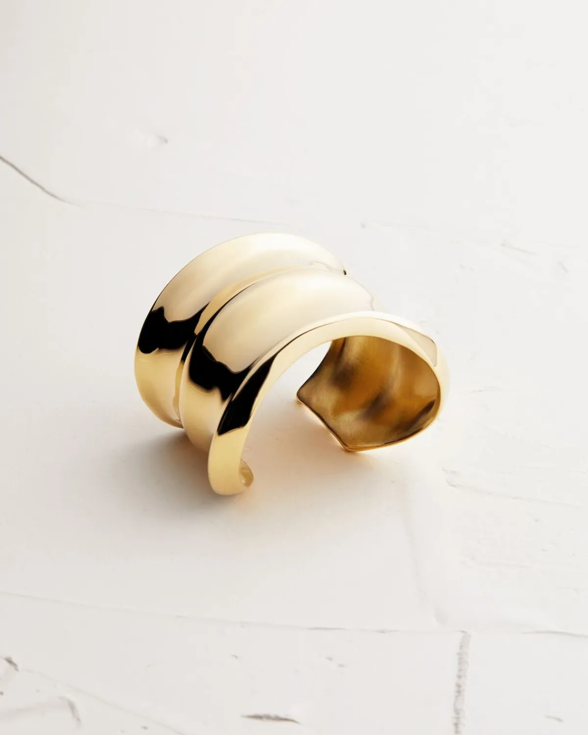 Saint Laurent Fine Jewelry-bamboo cuff in 18K yellow gold YELLOWGOLD