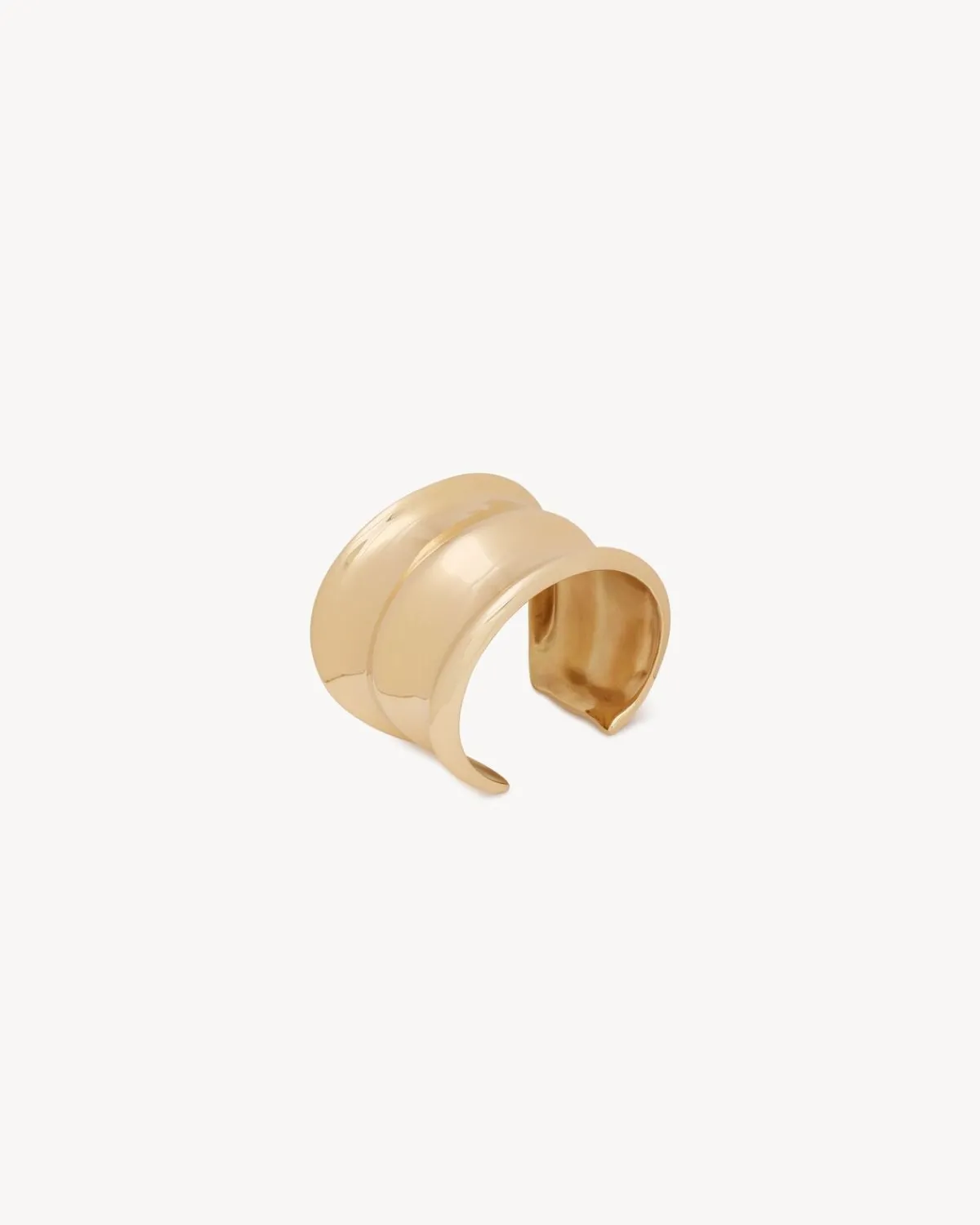 Saint Laurent Fine Jewelry-bamboo cuff in 18K yellow gold YELLOWGOLD