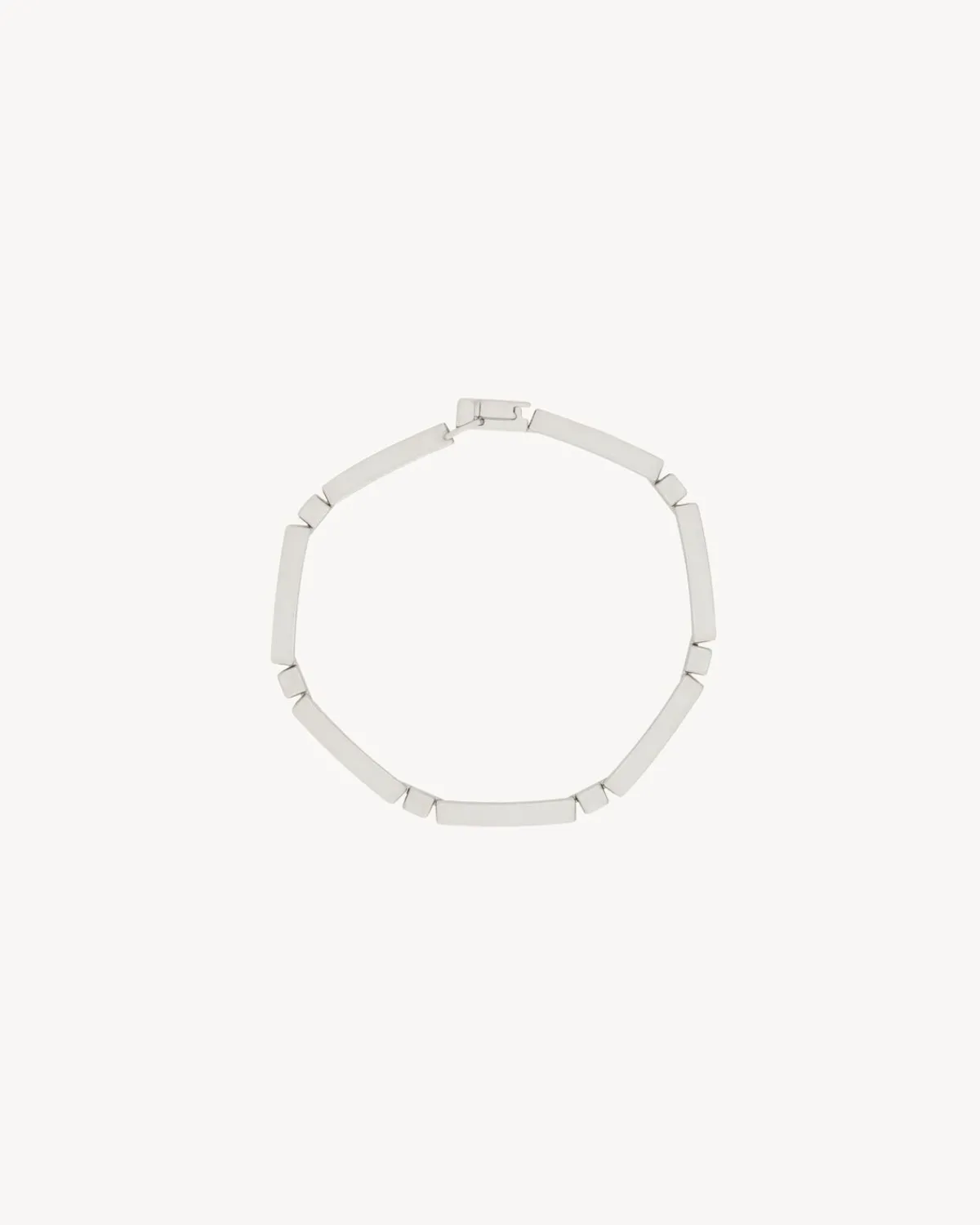 Saint Laurent Jewelry-bar bracelet in metal LIGHTOXIDIZEDSILVER