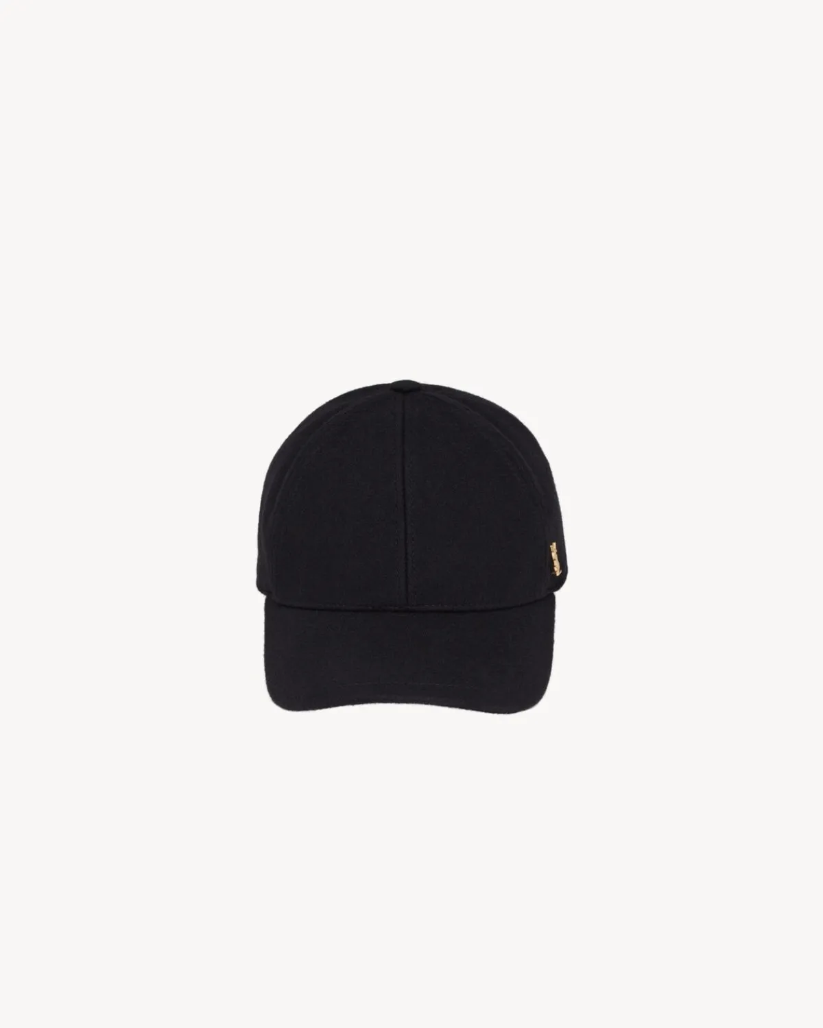 Saint Laurent Other Accessories-Baseball cap CASSANDRE in felt BLACK