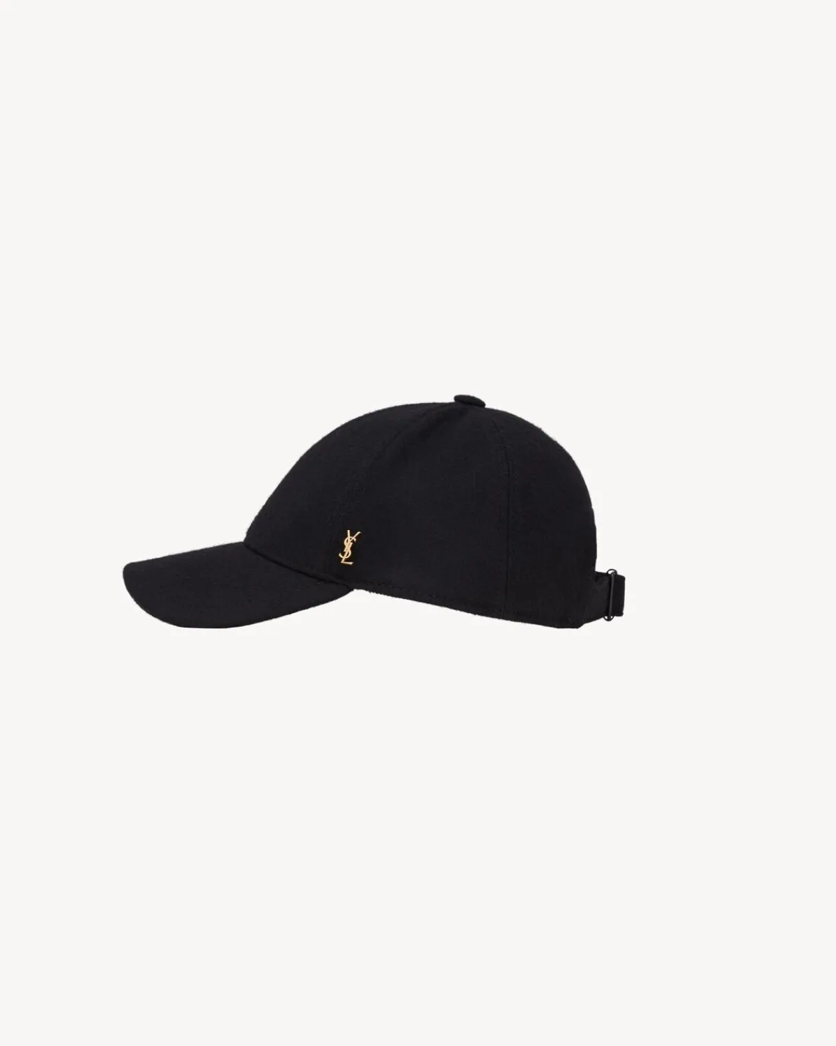 Saint Laurent Other Accessories-Baseball cap CASSANDRE in felt BLACK