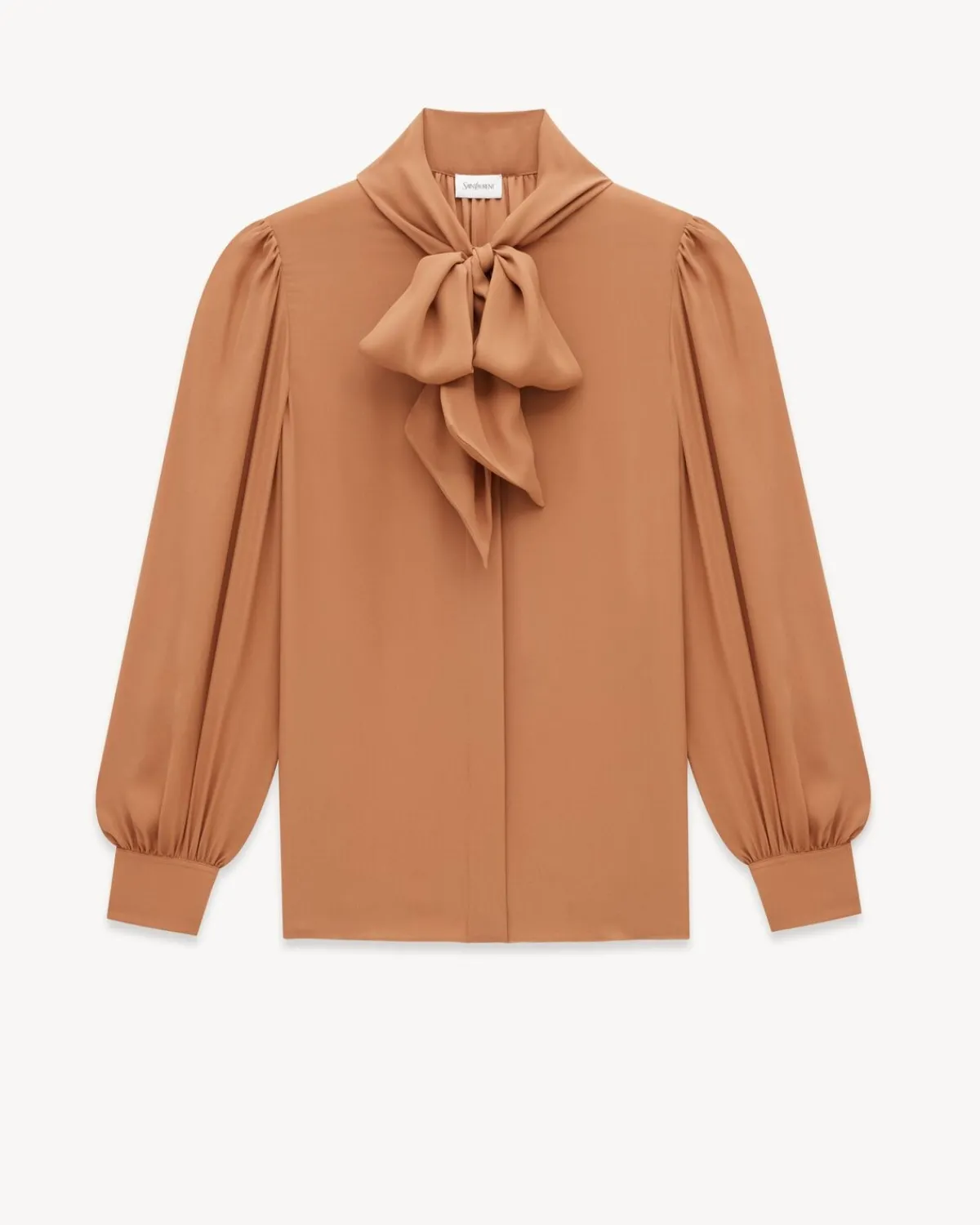 Saint Laurent Shirts And Tops-blouse in silk charmeuse TANIN