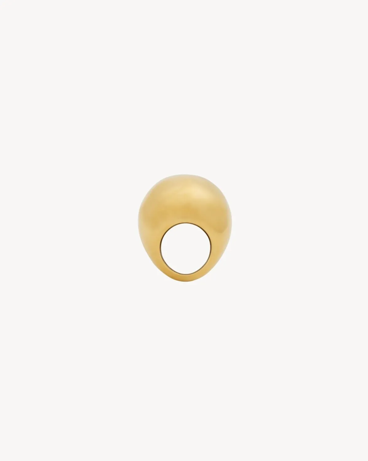 Saint Laurent Brooches And Rings-bubble ring in metal GOLD