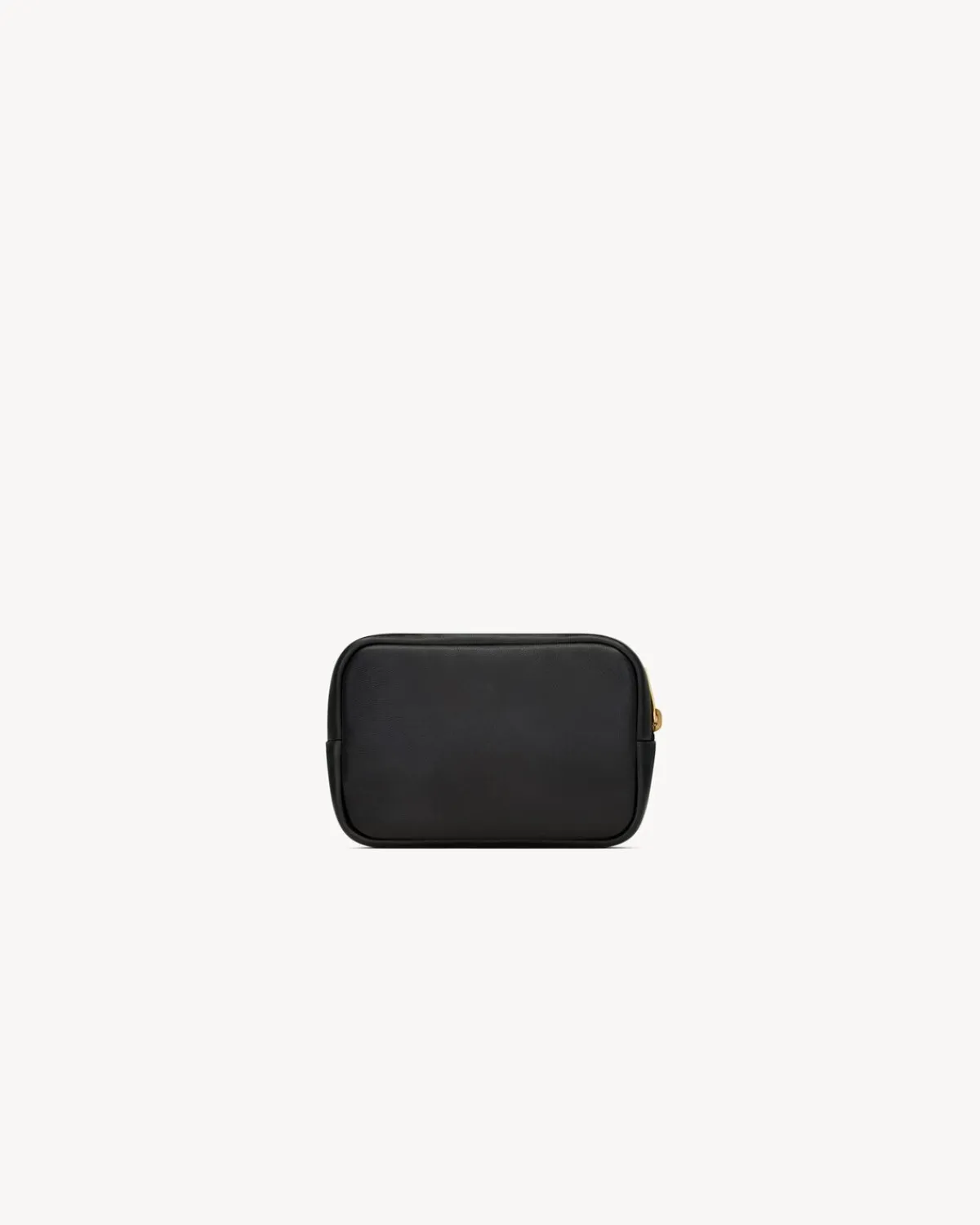 Saint Laurent Cases And Holders-CALYPSO baby cosmetic pouch in lambskin BLACK