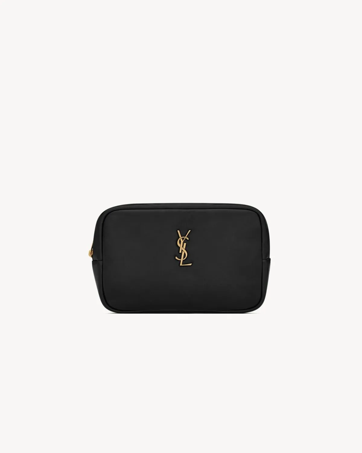 Saint Laurent Cases And Holders-CALYPSO cosmetic pouch in lambskin BLACK