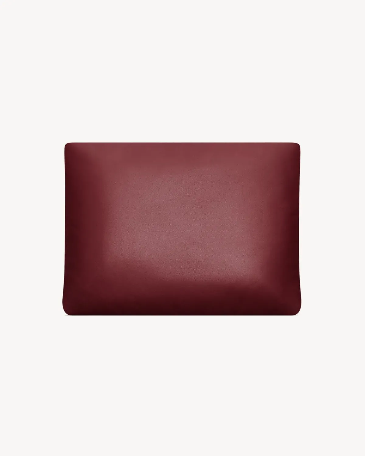 Saint Laurent Pouches-CALYPSO large pouch in lambskin ROUGEMERLOT