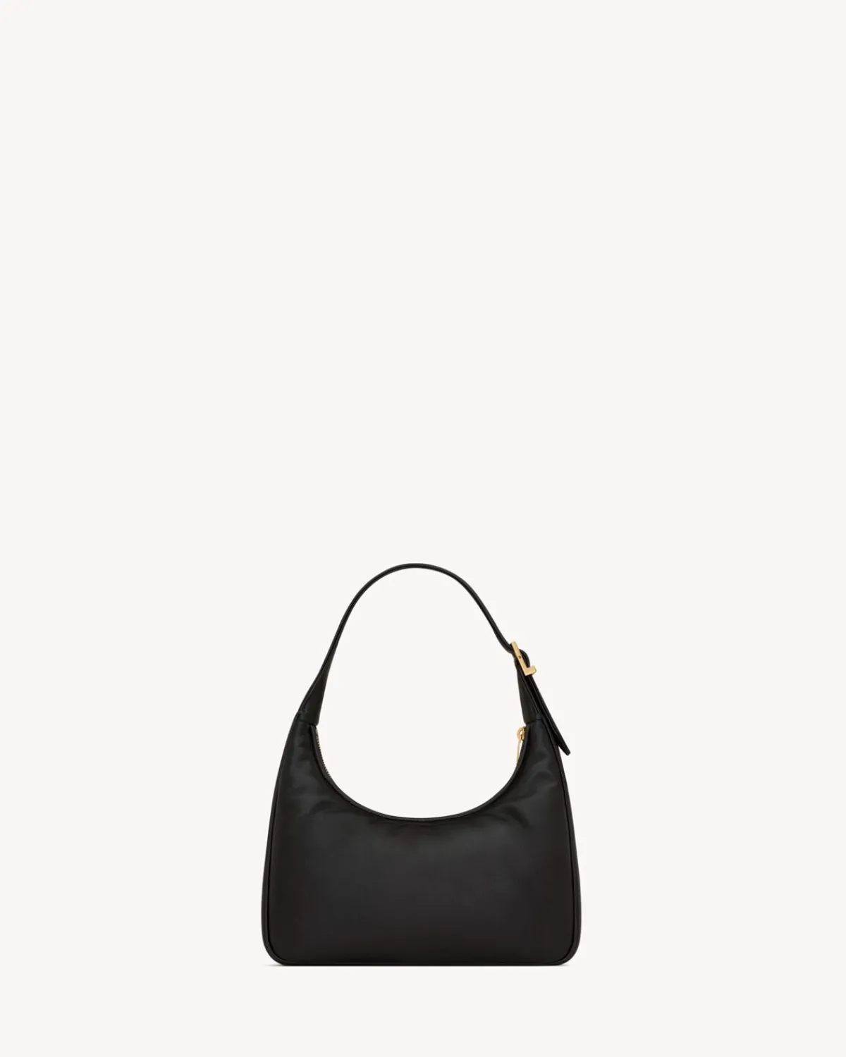 Saint Laurent Mini Bags-CALYPSO mini hobo in plunged lambskin BLACK