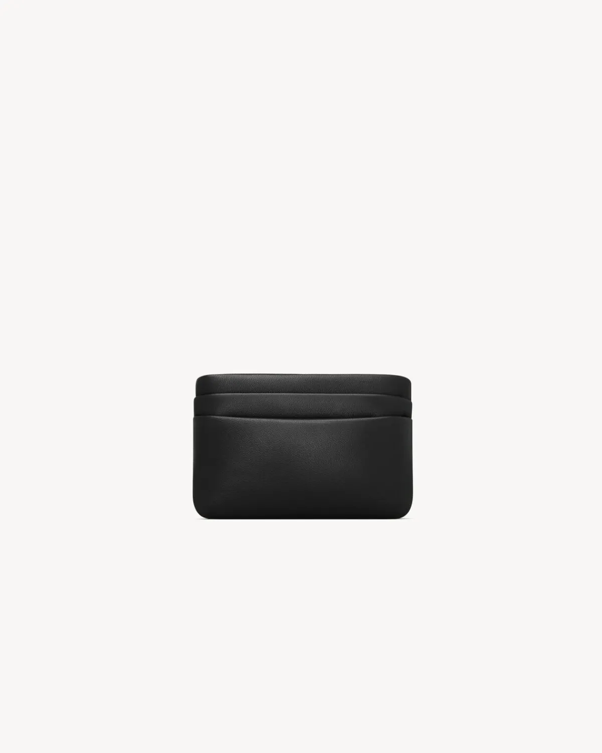 Saint Laurent Card Cases-CALYPSO zip card case in lambskin BLACK