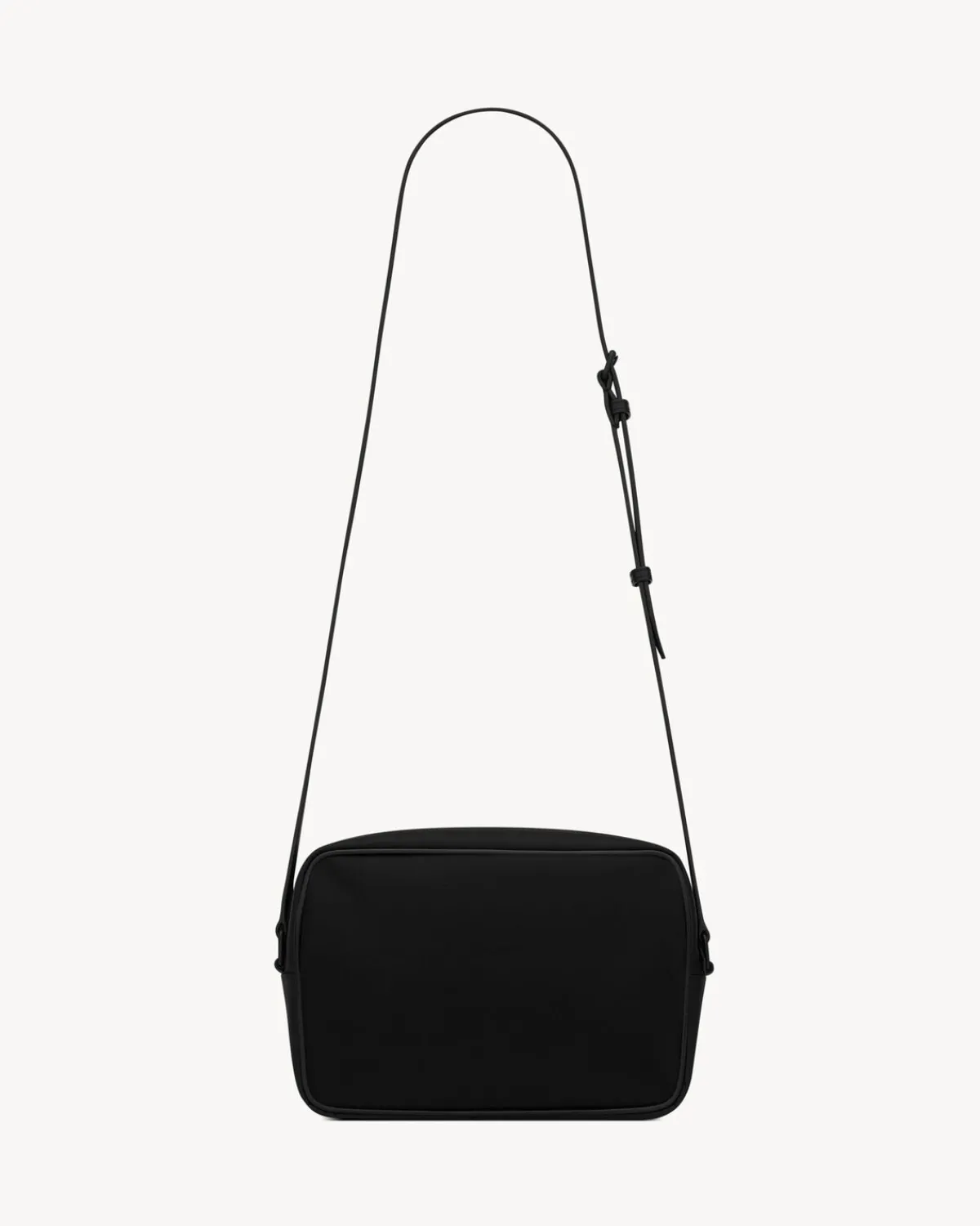 Saint Laurent Messengers-Camp camera bag in ECONYL® and lambskin NOIR