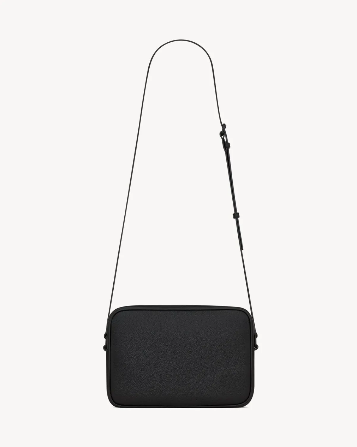 Saint Laurent Messengers-Camp camera bag in grained leather BLACK