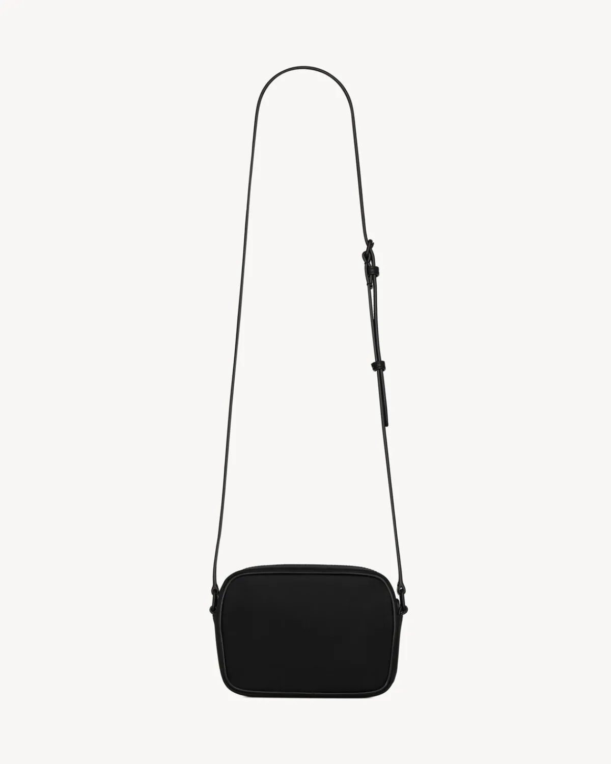 Saint Laurent Messengers-CAMP SMALL CAMERA BAG IN ECONYL® AND LAMBSKIN BLACK