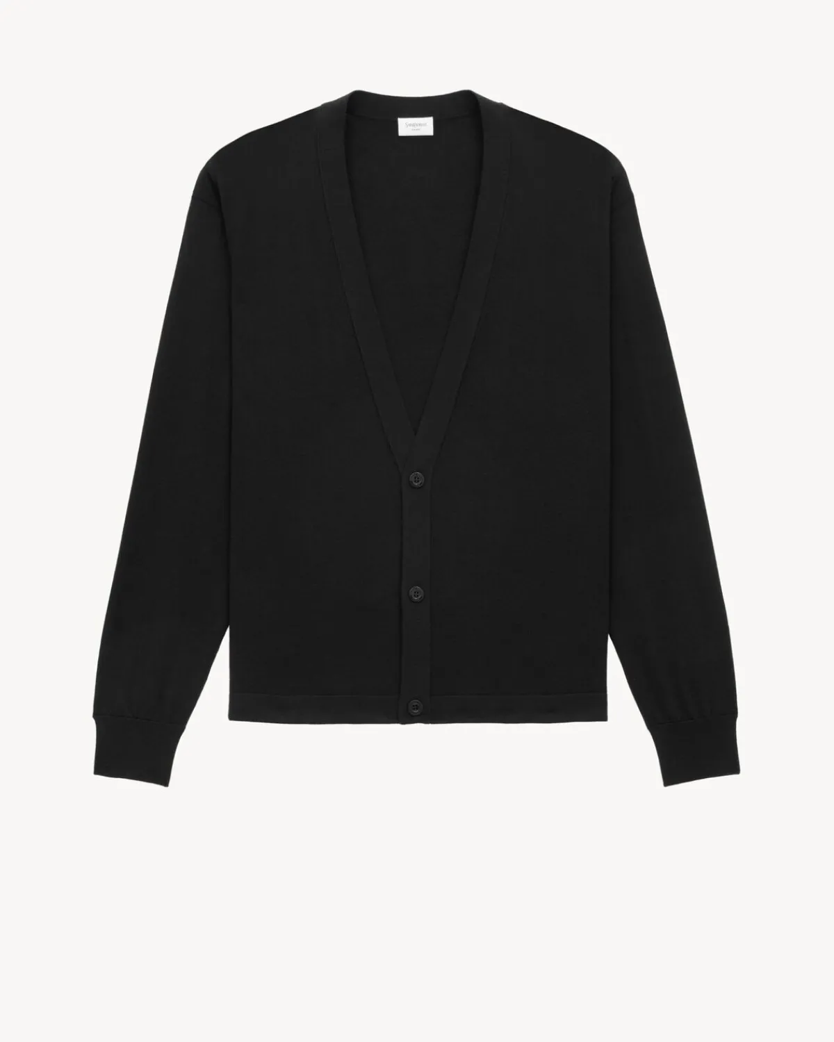 Saint Laurent Knitwear-cardigan in wool NOIR