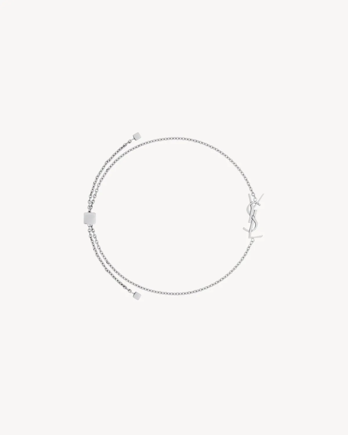 Saint Laurent Fine Jewelry-CASSANDRE bracelet in 18K grey gold greyGOLD