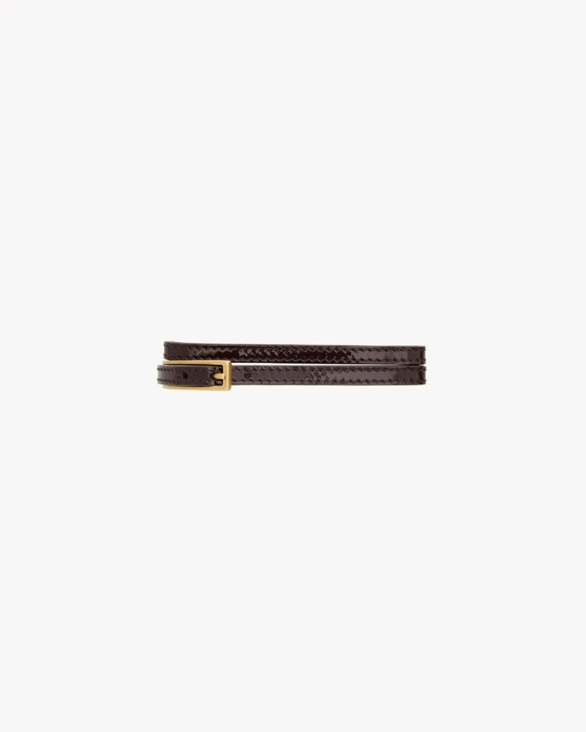 Saint Laurent Cuffs And Bracelets-CASSANDRE buckle bracelet in leather LIGHTBROWNANDLIGHTBRONZE