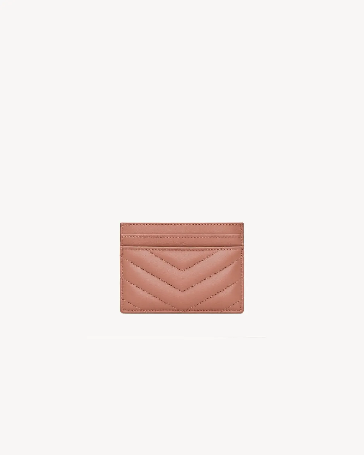 Saint Laurent Card Cases-CASSANDRE card case in lambskin BARELYPINK