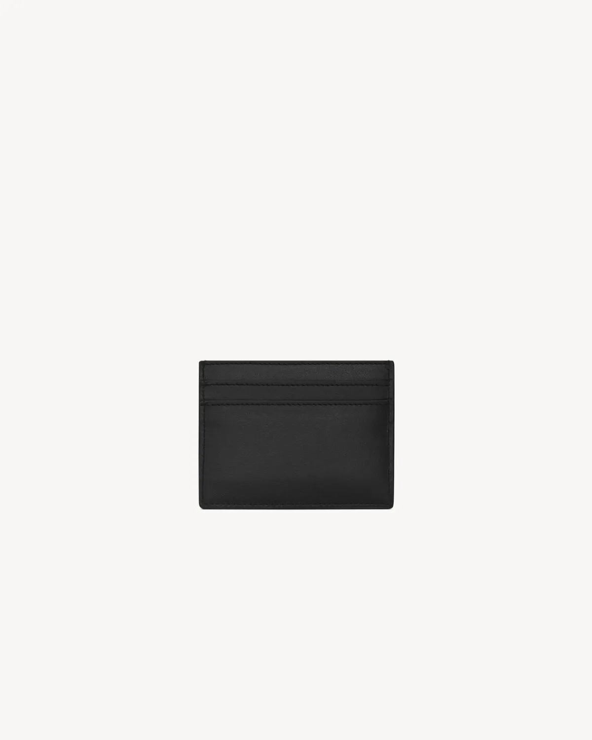 Saint Laurent Card Cases-CASSANDRE card case in smooth leather BLACK