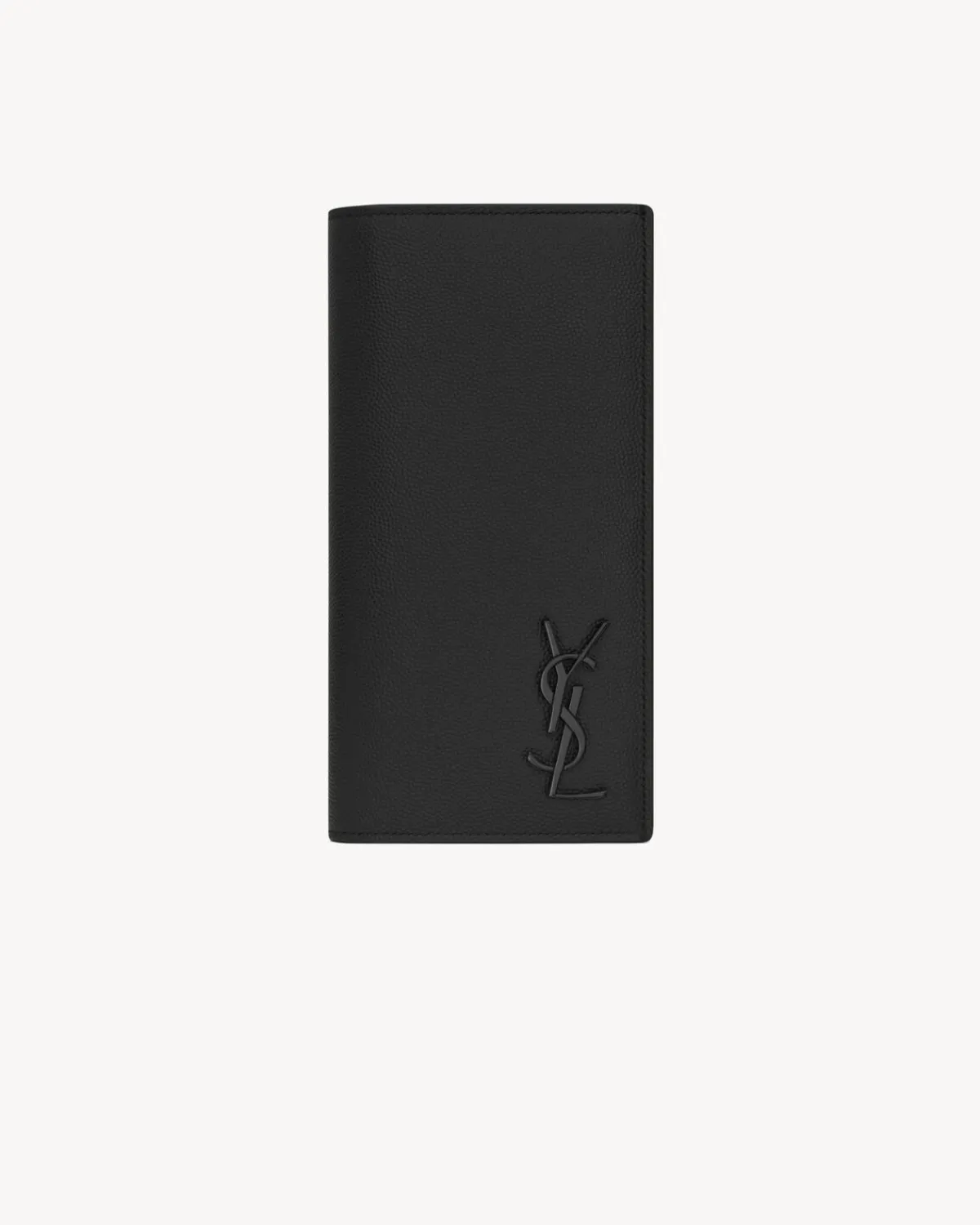 Saint Laurent Wallets-CASSANDRE continental wallet in grain de poudre leather BLACK