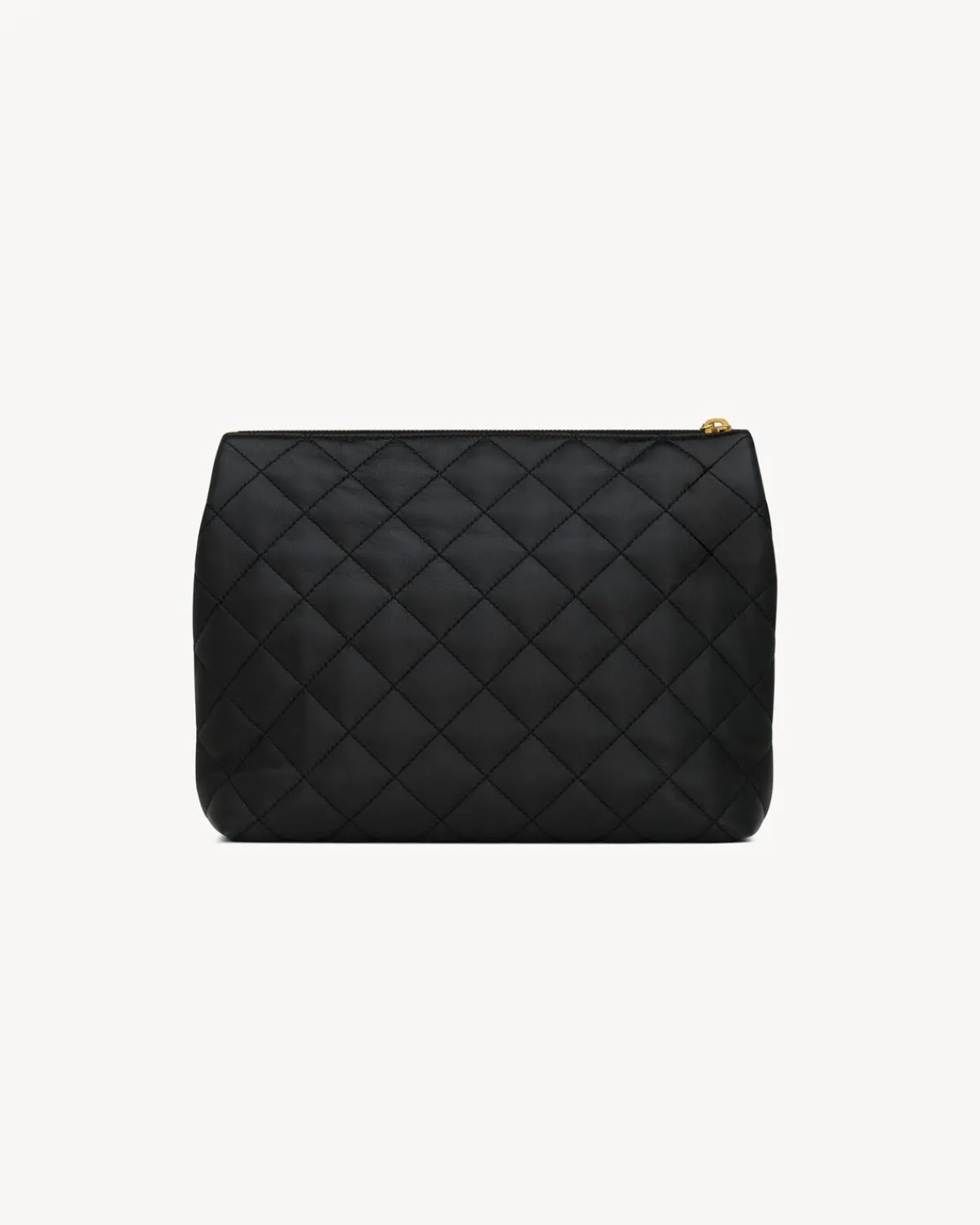 Saint Laurent Pouches | Cases And Holders-CASSANDRE cosmetic pouch in lambskin BLACK