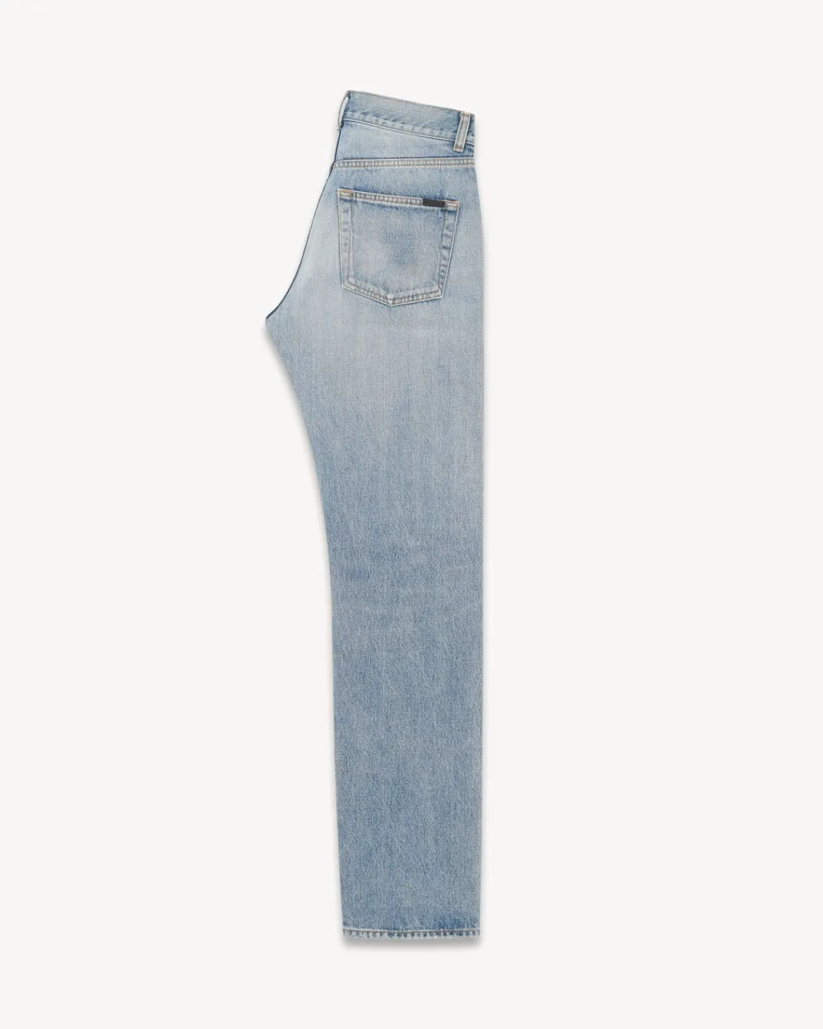 Saint Laurent Denim-Cassandre Jeans in Hawai Blue Denim HAWAIIBLUE