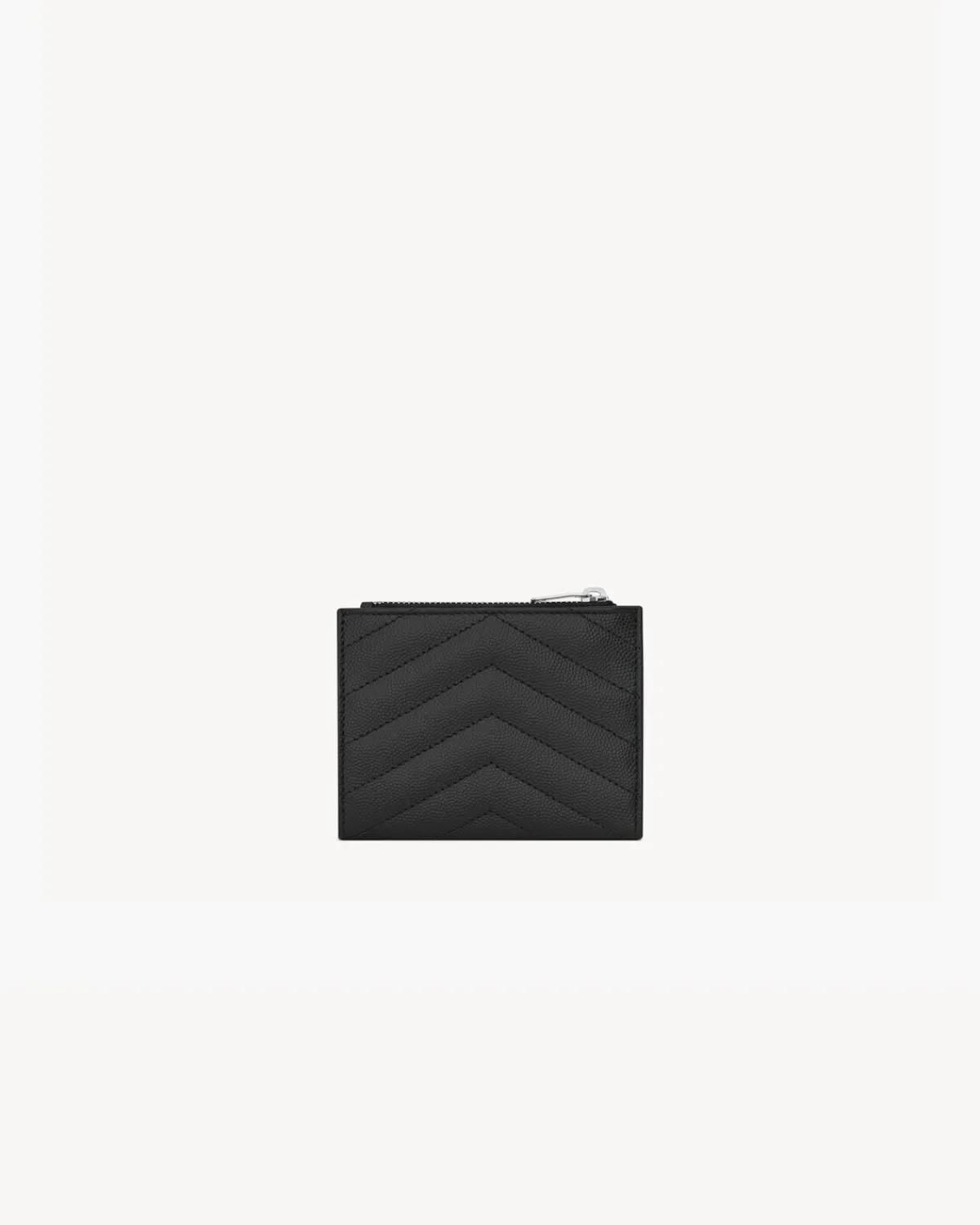 Saint Laurent Wallets-CASSANDRE MATELASSÉ bi-fold wallet in grain de poudre leather BLACK