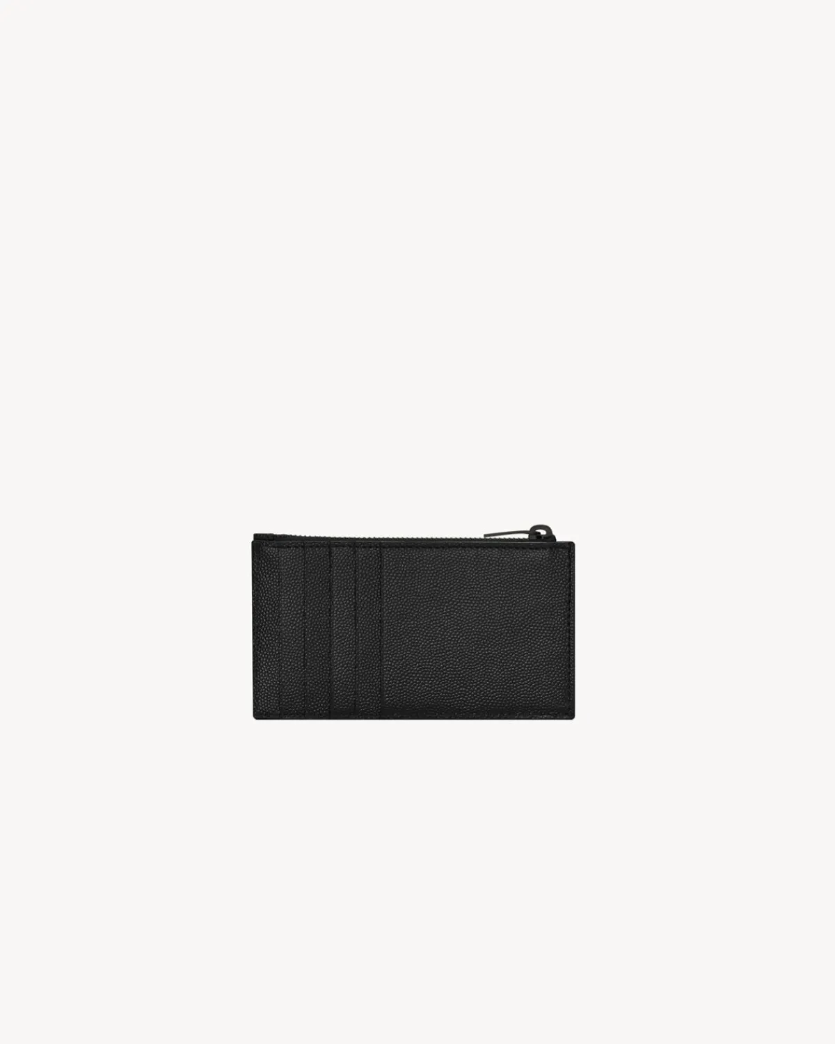 Saint Laurent Card Cases-CASSANDRE MATELASSÉ FRAGMENTS CARD CASE IN GRAIN DE POUDRE LEATHER BLACK