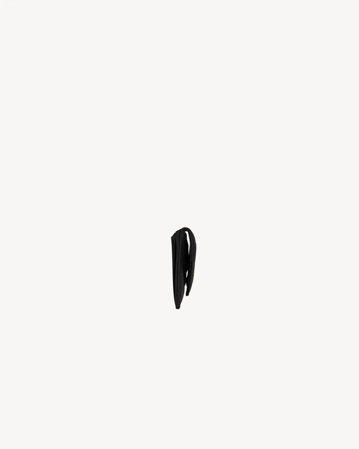 Saint Laurent Card Cases-CASSANDRE MATELASSÉ FRAGMENTS FLAP CARD CASE IN GRAIN DE POUDRE LEATHER BLACK