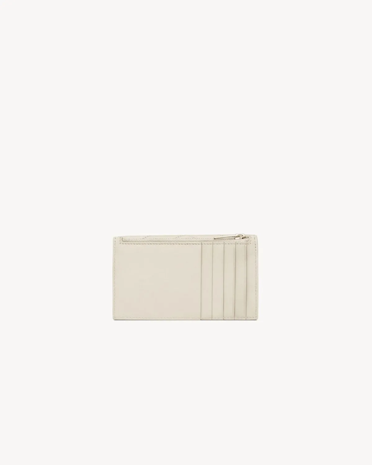 Saint Laurent Card Cases-CASSANDRE MATELASSÉ FRAGMENTS FLAP CARD CASE IN LAMBSKIN BLANCVINTAGE