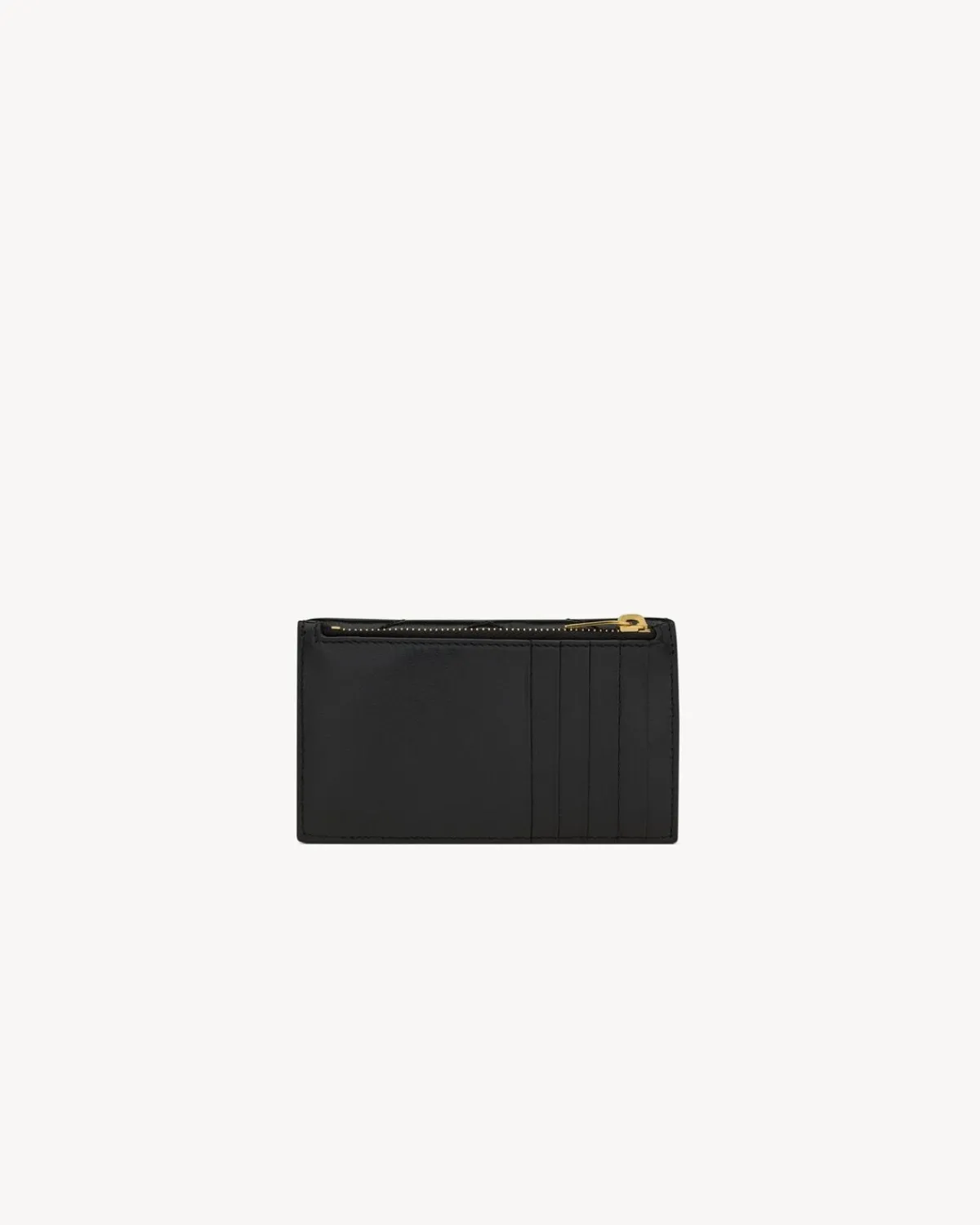 Saint Laurent Card Cases-CASSANDRE MATELASSÉ FRAGMENTS FLAP CARD CASE IN LAMBSKIN BLACK