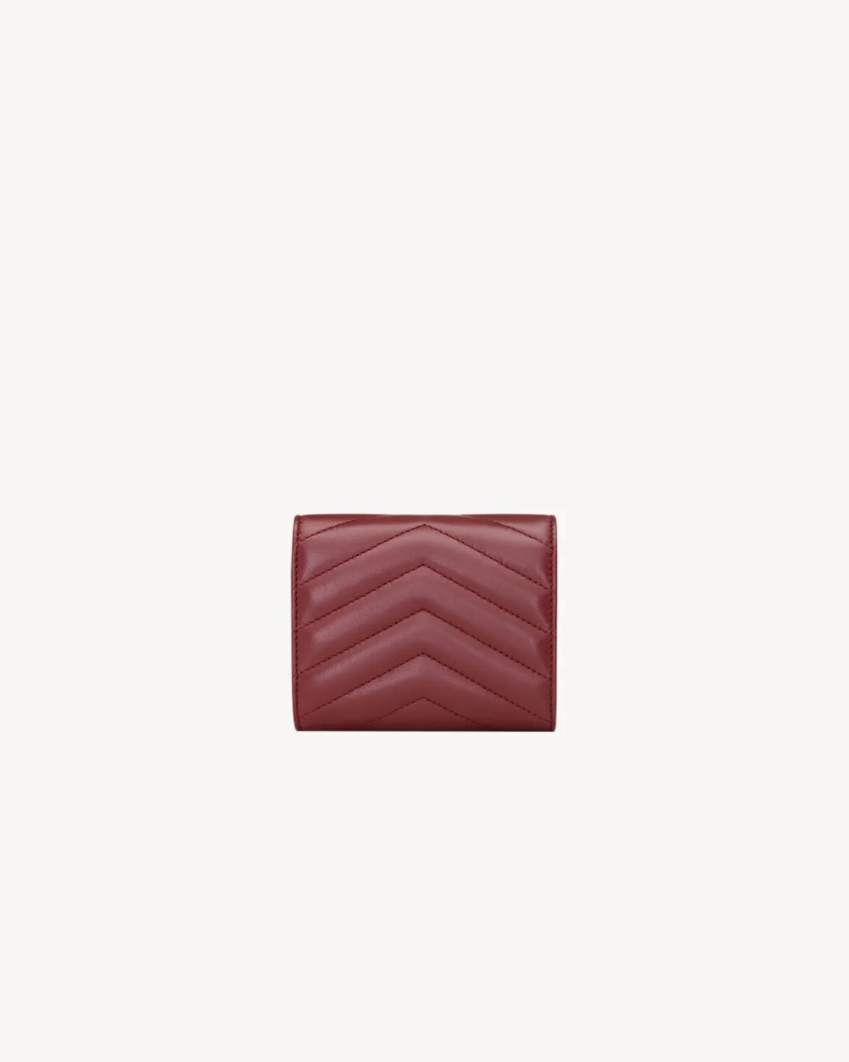 Saint Laurent Wallets-CASSANDRE MATELASSÉ multi-fold wallet in lambskin ROUGEMERLOT