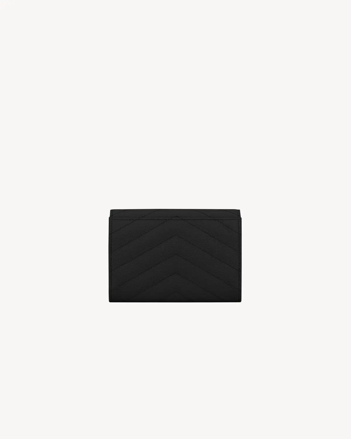 Saint Laurent Wallets-CASSANDRE MATELASSÉ small envelope wallet in grain de poudre leather NOIR