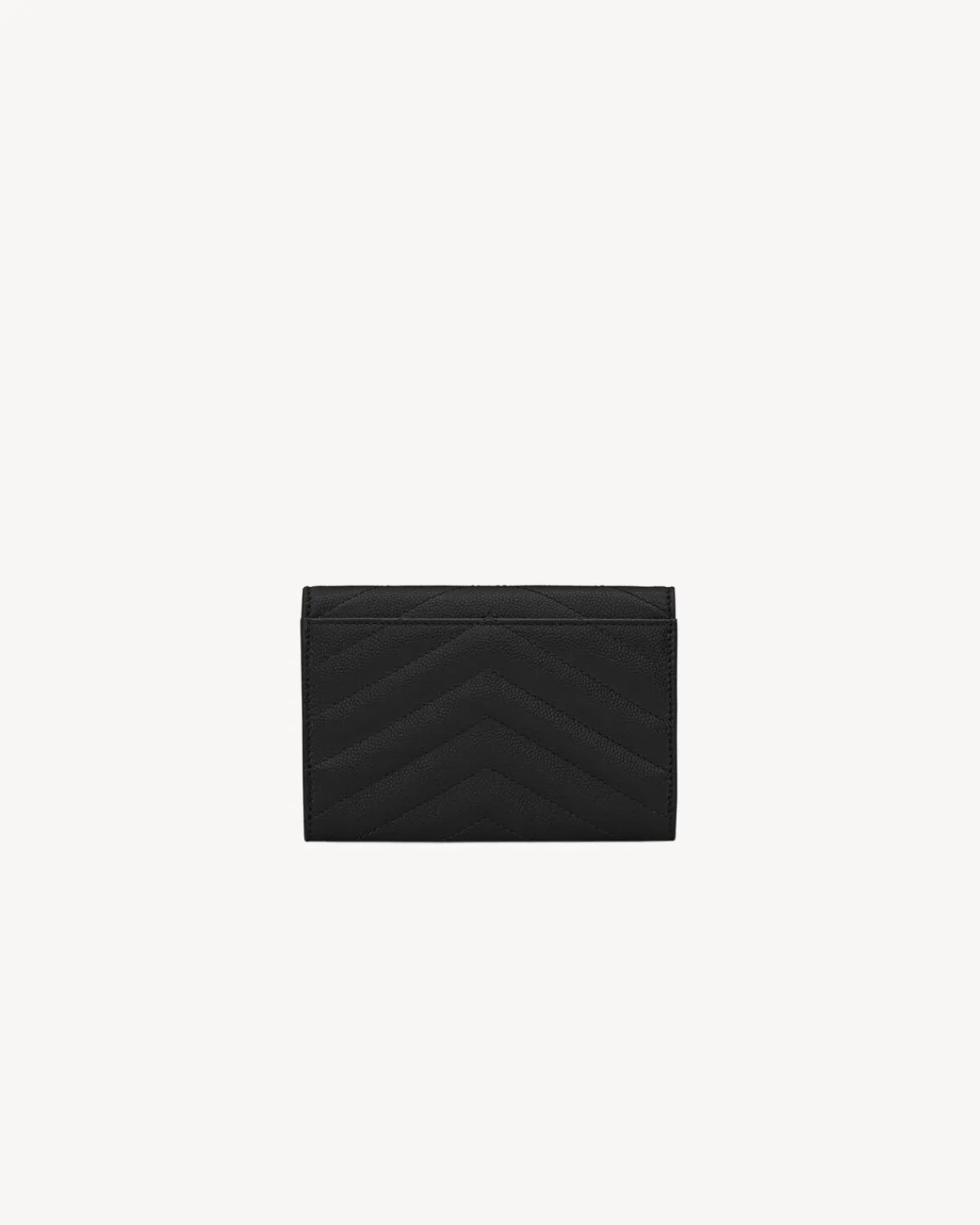Saint Laurent Wallets-CASSANDRE MATELASSÉ small envelope wallet in grain de poudre leather NOIR