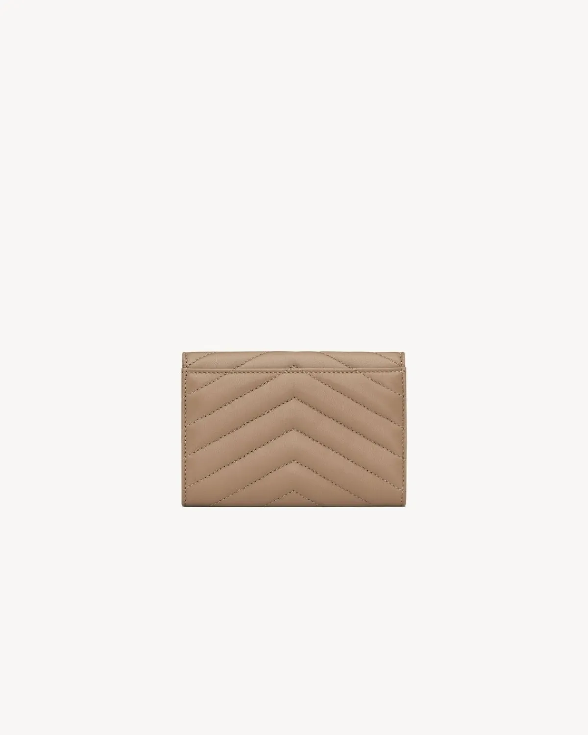 Saint Laurent Wallets-CASSANDRE MATELASSÉ SMALL ENVELOPE WALLET IN LAMBSKIN DUSTYGREY