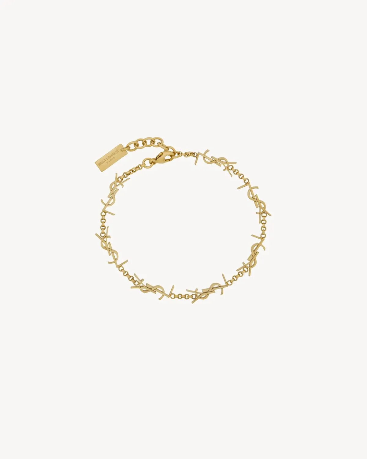 Saint Laurent Cuffs And Bracelets-CASSANDRE multi-charm bracelet in metal GOLD