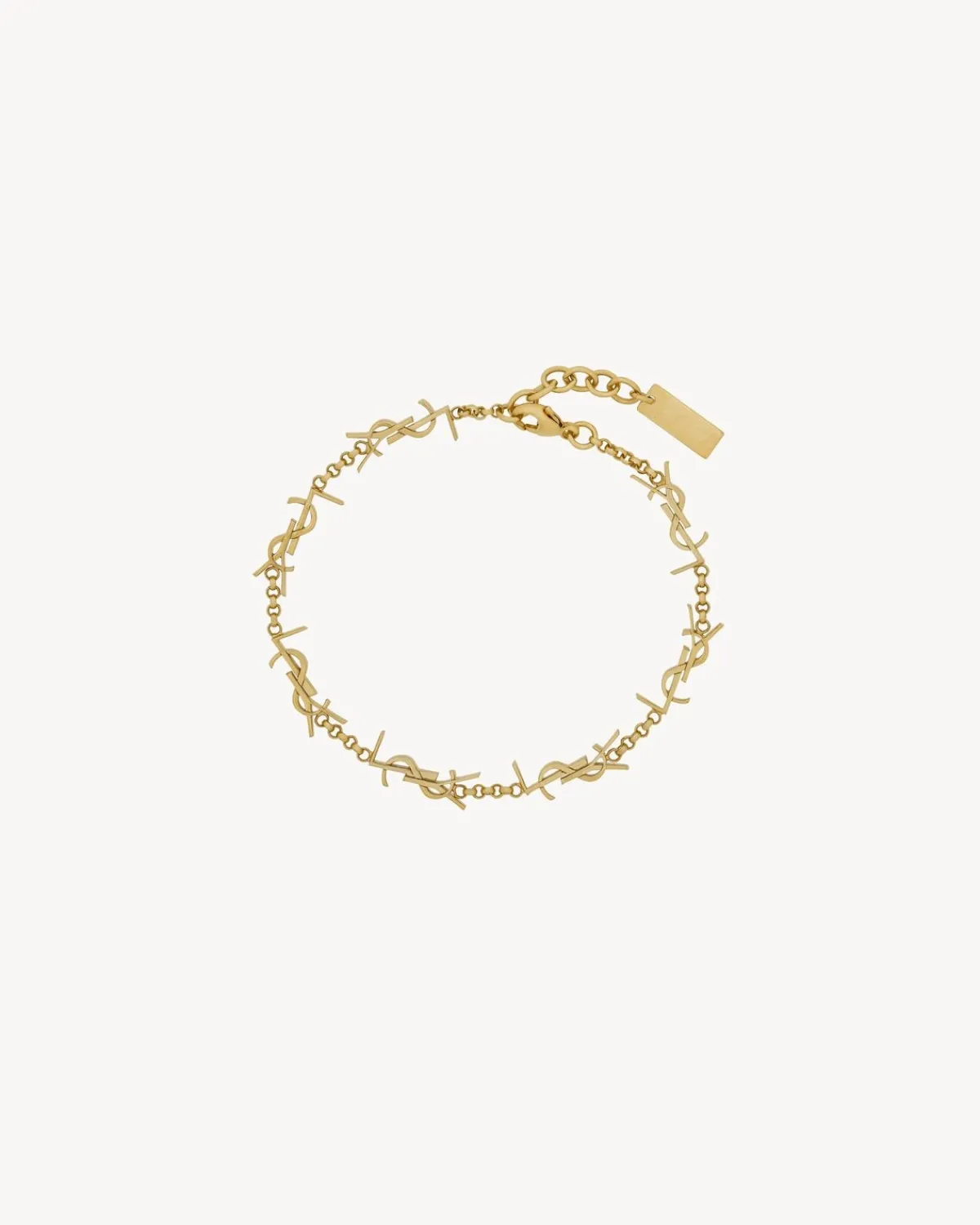 Saint Laurent Cuffs And Bracelets-CASSANDRE multi-charm bracelet in metal GOLD