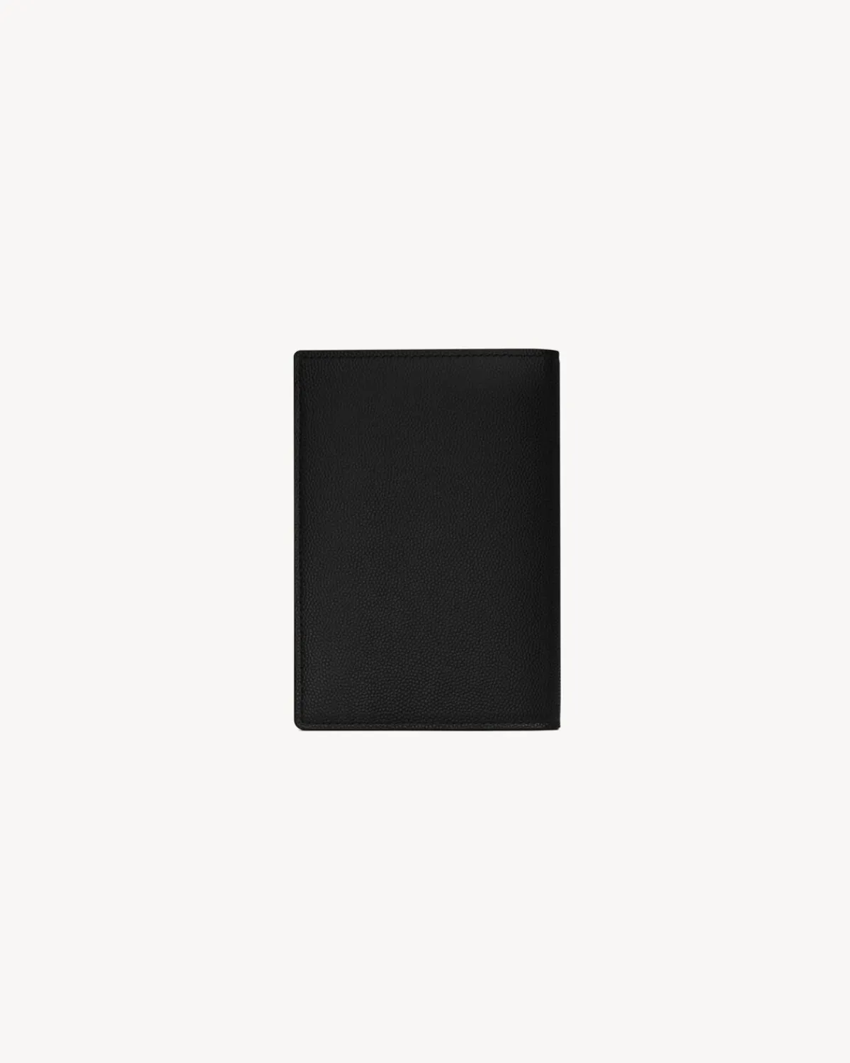 Saint Laurent Cases And Holders-CASSANDRE passport case in grain de poudre leather BLACK