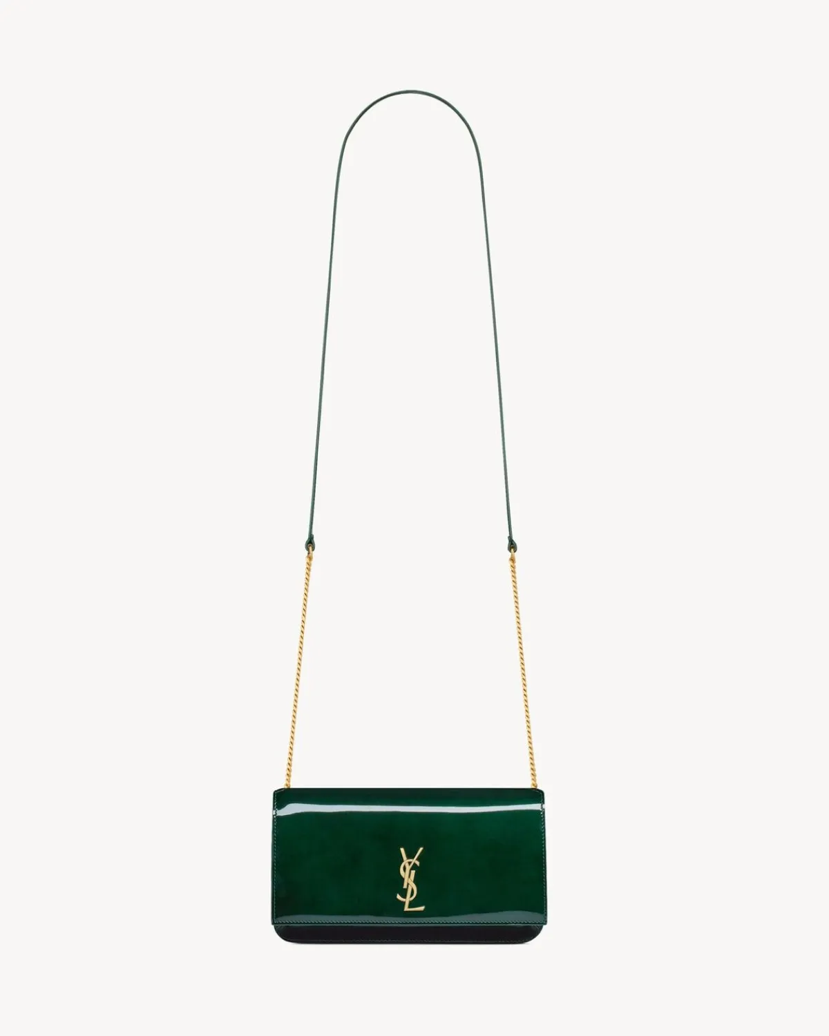 Saint Laurent Cases And Holders-CASSANDRE phone case in patent leather FIRLEAF