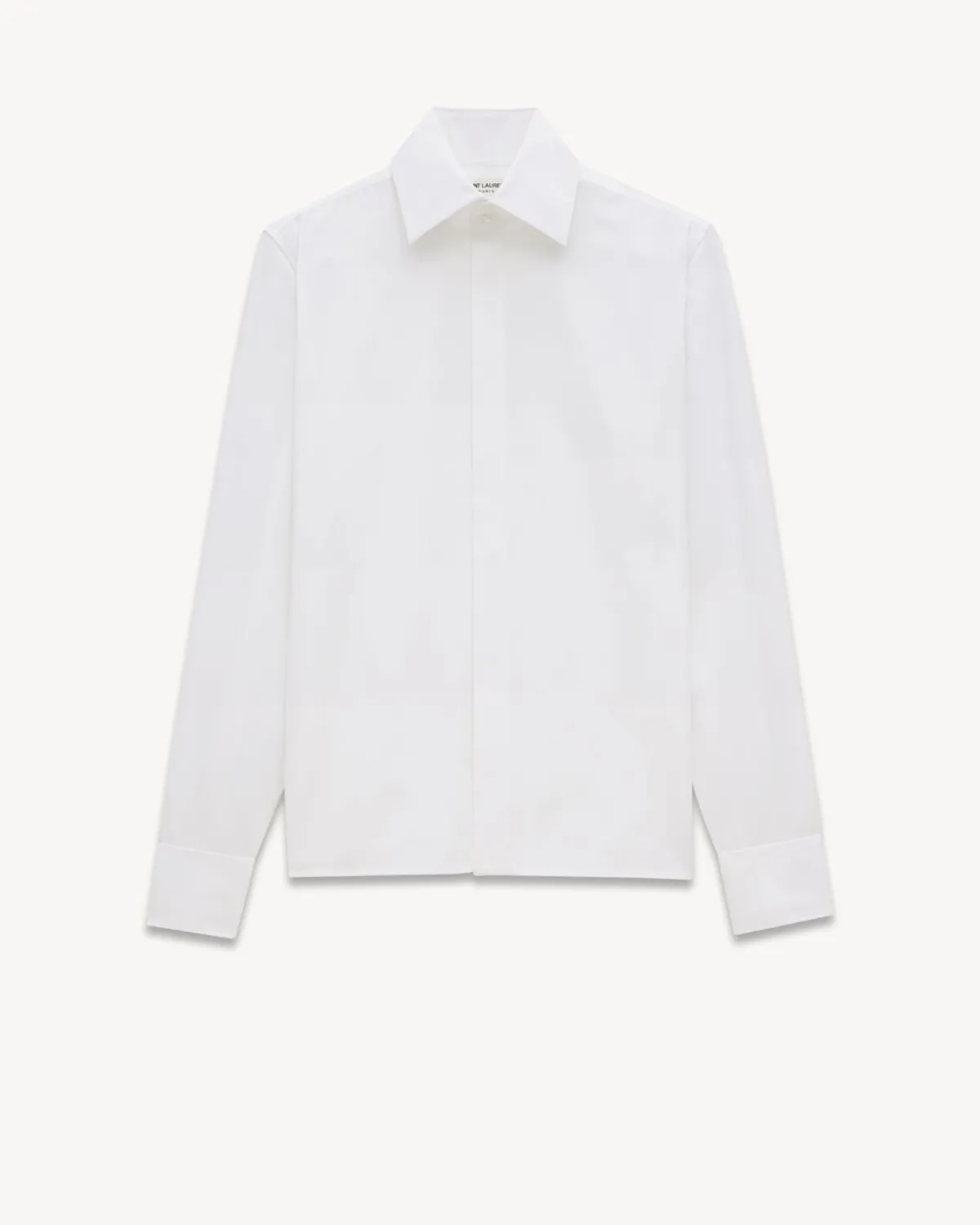 Saint Laurent Shirts-Cassandre Shirt in Poplin BLANC