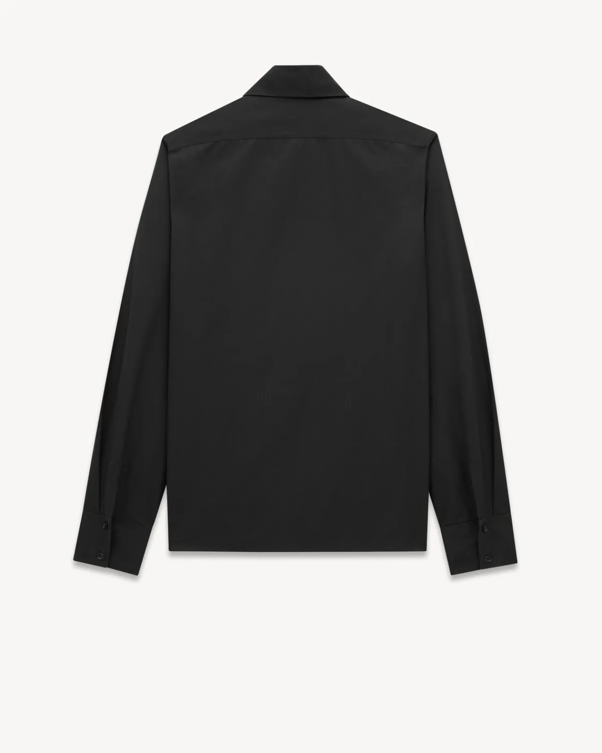 Saint Laurent Shirts-Cassandre Shirt in Poplin BLACK