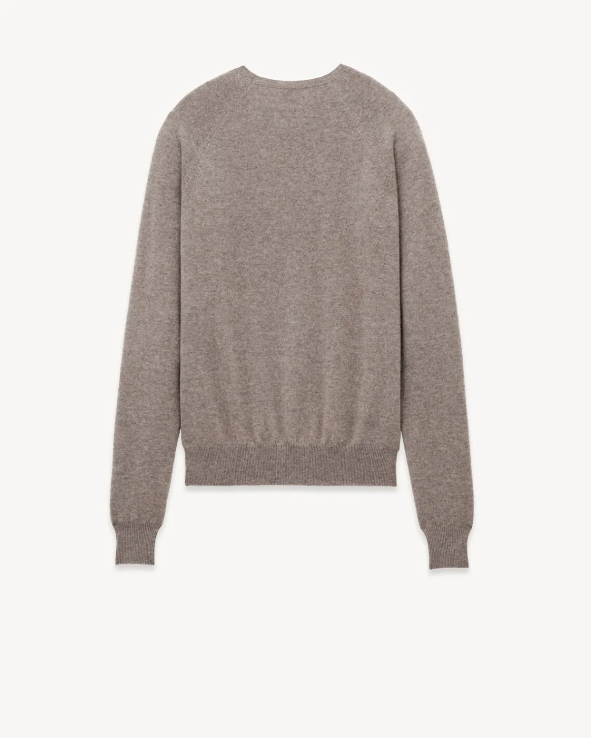 Saint Laurent Knitwear-CASSANDRE sweater in cashmere TAUPE