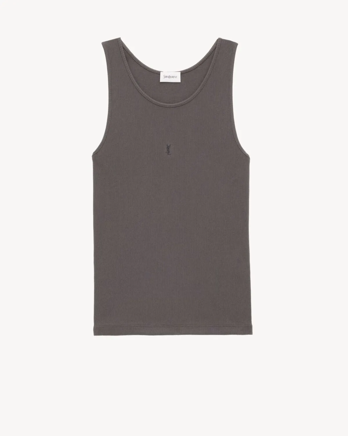 Saint Laurent Jersey-CASSANDRE TANK TOP ANTHRACITE