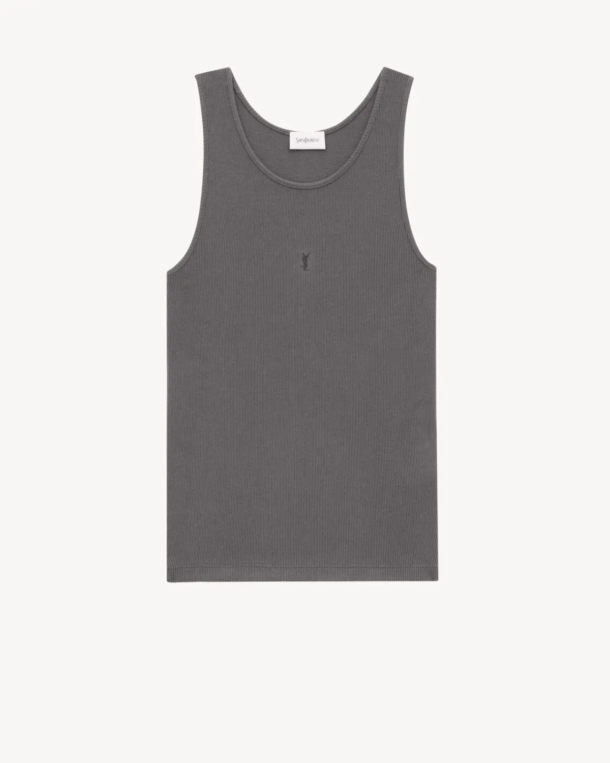 Saint Laurent Jersey-CASSANDRE TANK TOP ANTHRACITE