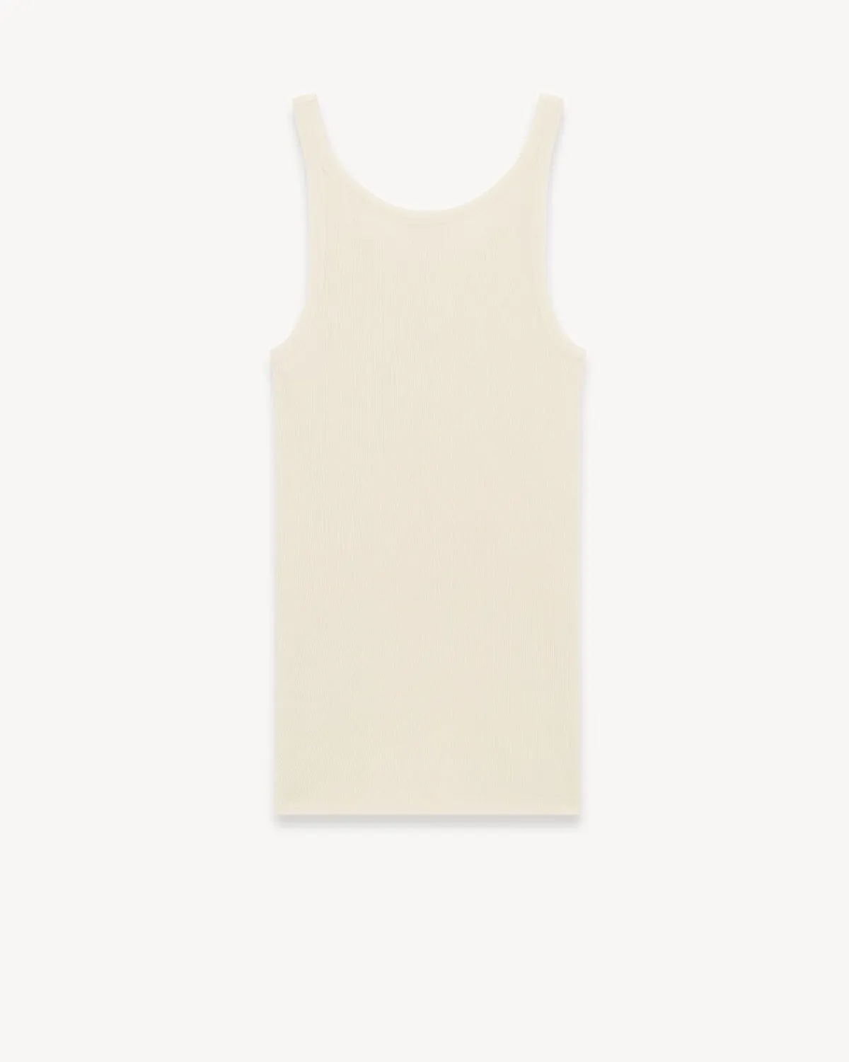 Saint Laurent Jersey-Cassandre Tank Top NATUREL