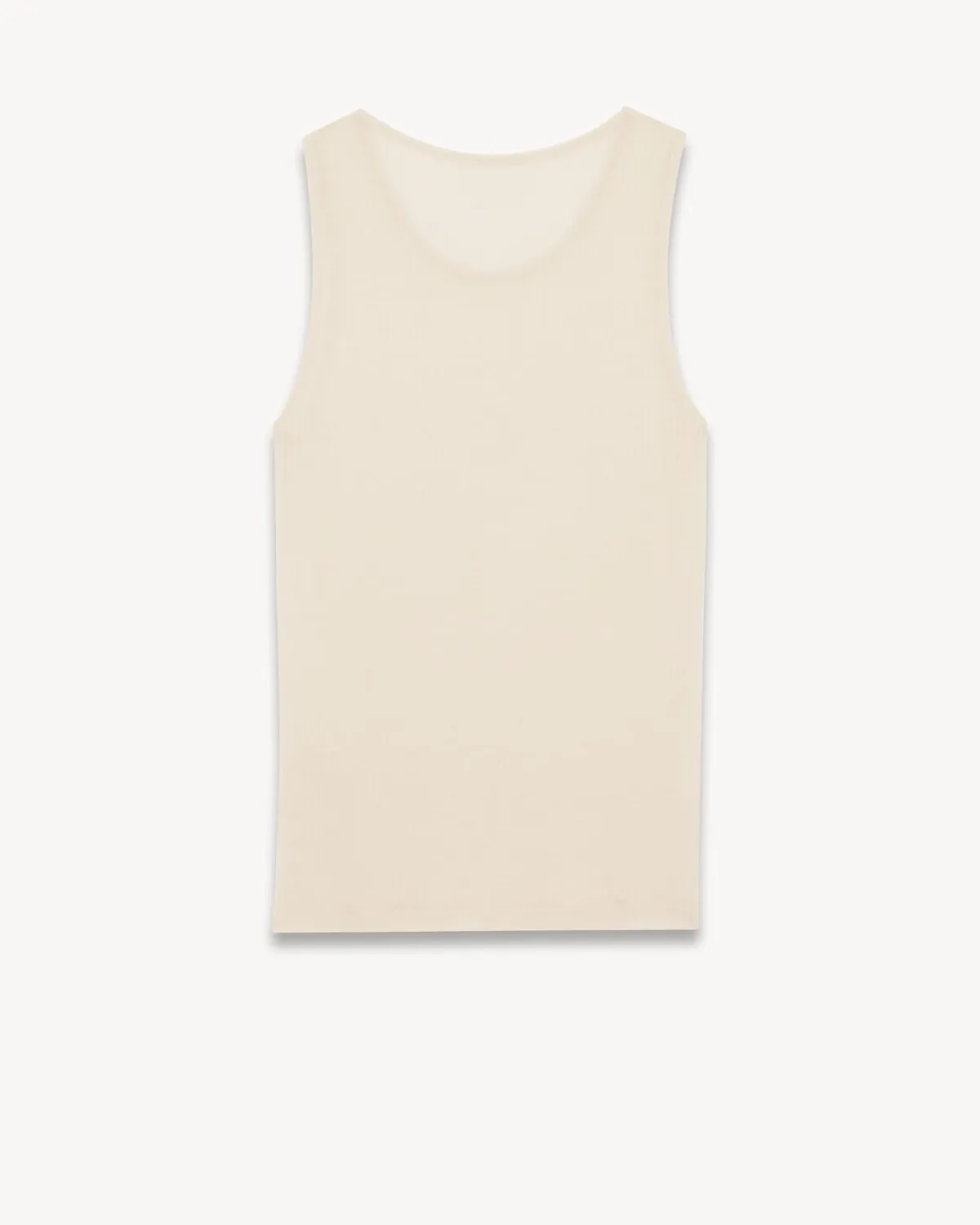 Saint Laurent Jersey-Cassandre Tank Top BEIGEROUGE