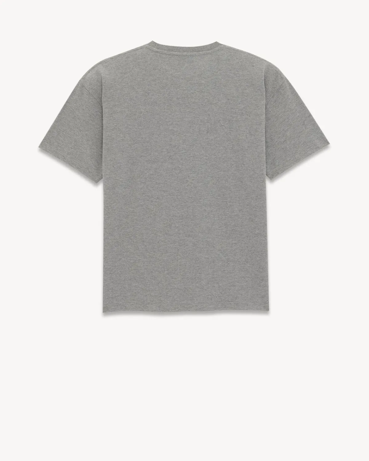 Saint Laurent Jersey-Cassandre T-Shirt in Piqué GREYANDYELLOW