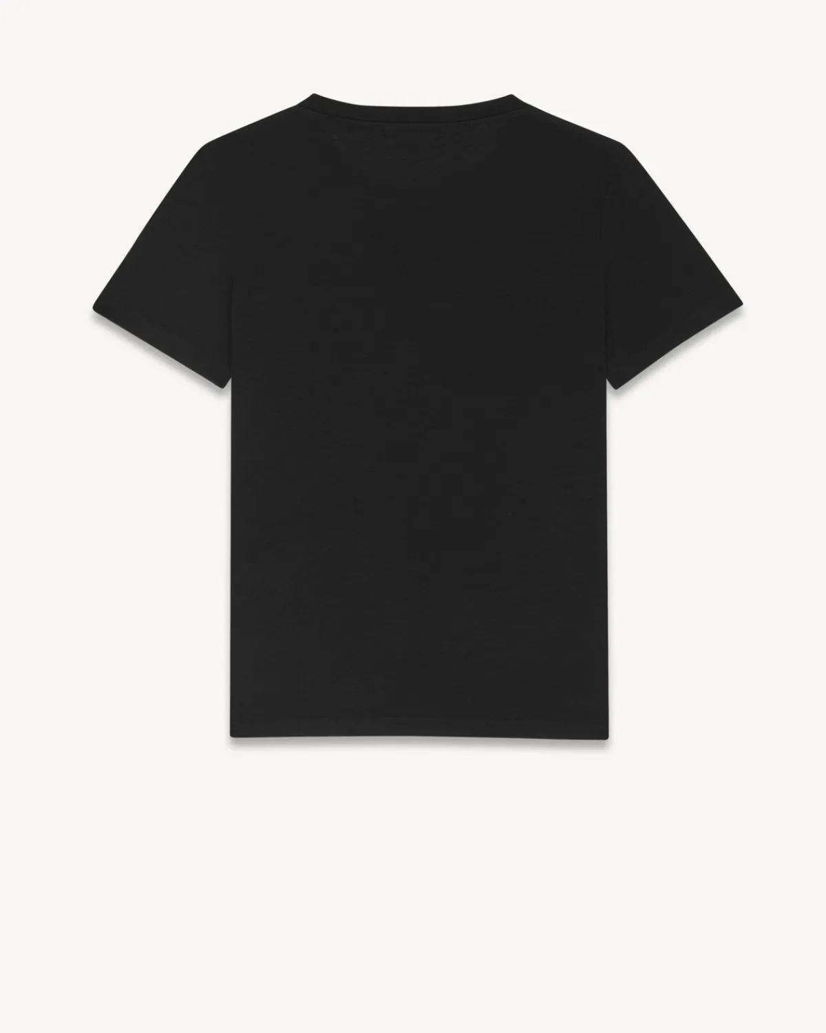 Saint Laurent Jersey-Cassandre T-Shirt in Wool Jersey NOIR