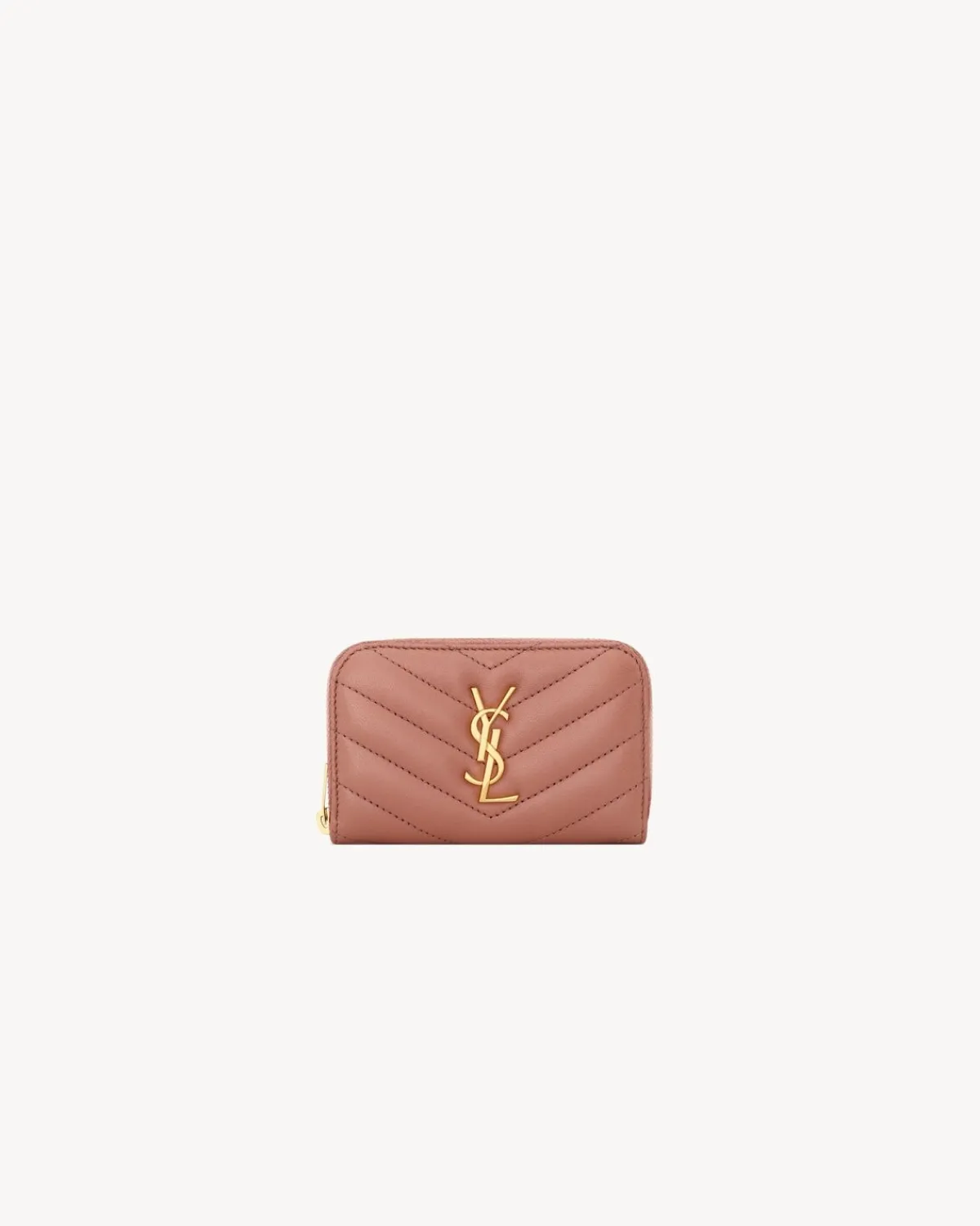 Saint Laurent Wallets-CASSANDRE wallet in lambskin BARELYPINK